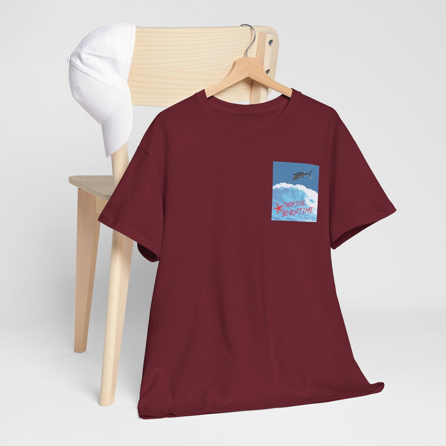 Tropical Beach Time - Amazing Unisex Heavy Cotton Tee