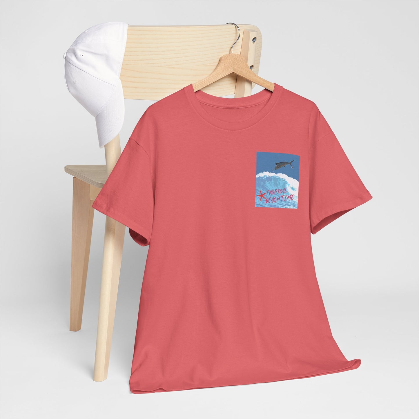 Tropical Beach Time - Amazing Unisex Heavy Cotton Tee