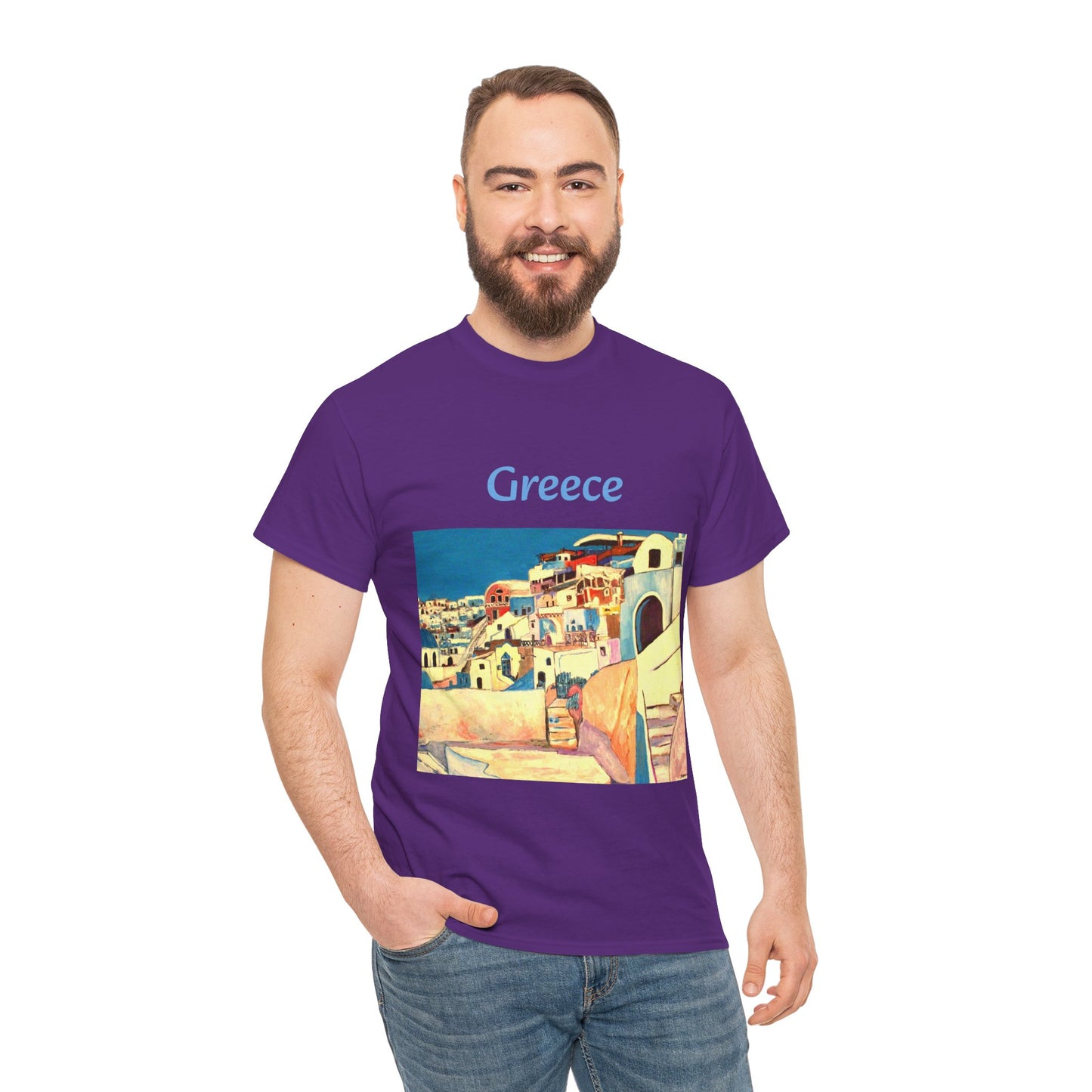 Greece - Amazing Unisex Heavy Cotton Short Sleeve Tee Shirts!