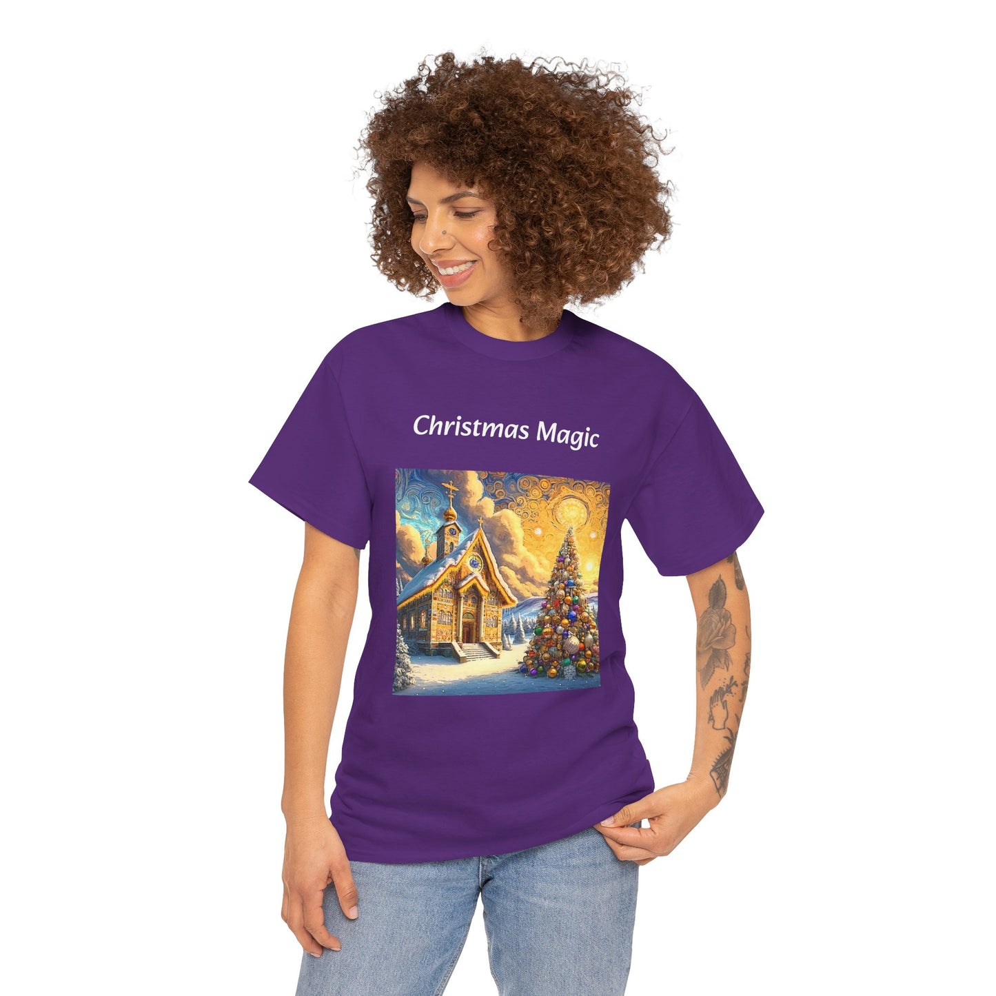 Magic Christmas Amazing Unisex Heavy Cotton Short Sleeve Tee Shirts!