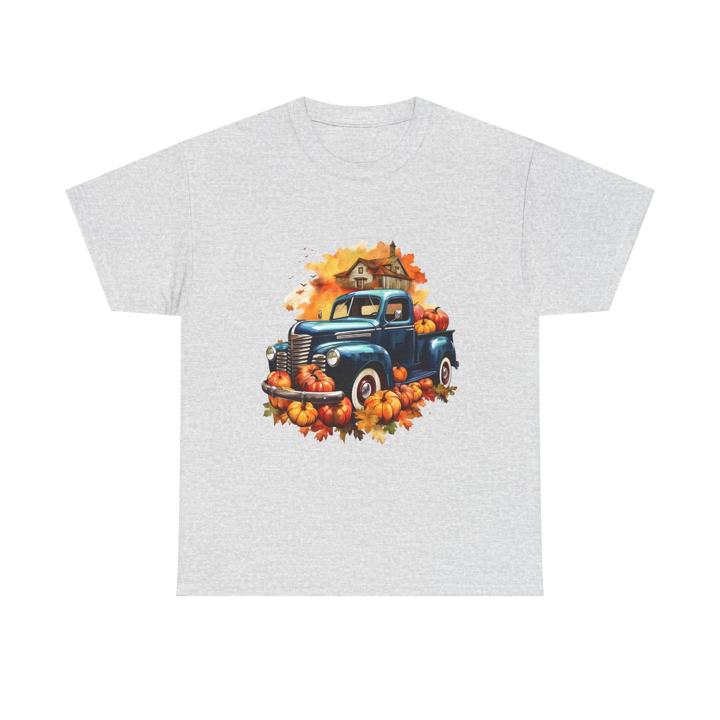 Fall Truck -Amazing Unisex Heavy Cotton Short Sleeve Tee Shirts!