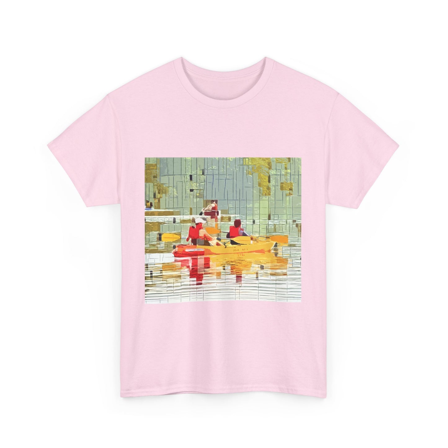Kayak in the River - Amazing Unisex Heavy Cotton Tee