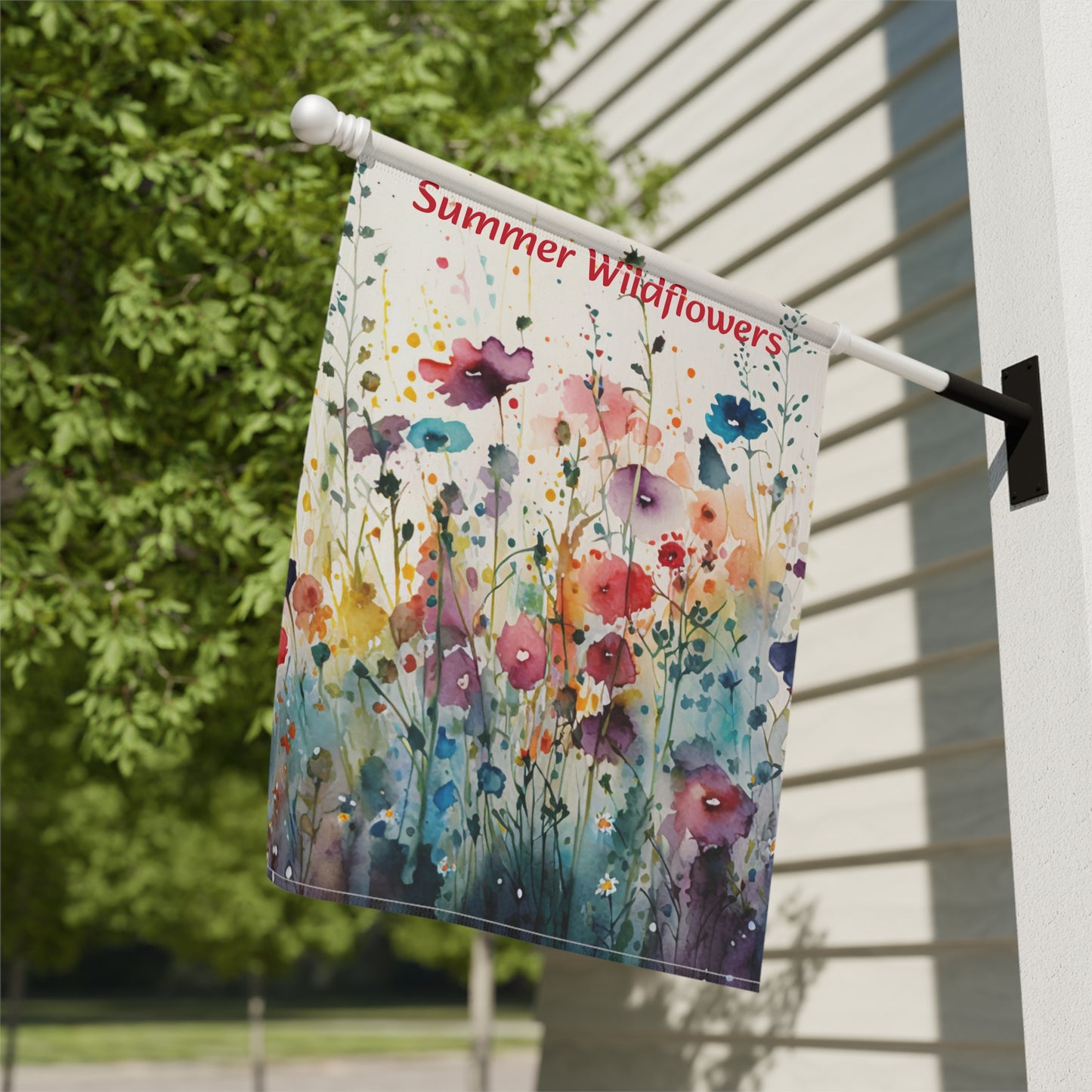 Summer Wildflowers Garden & House Banner