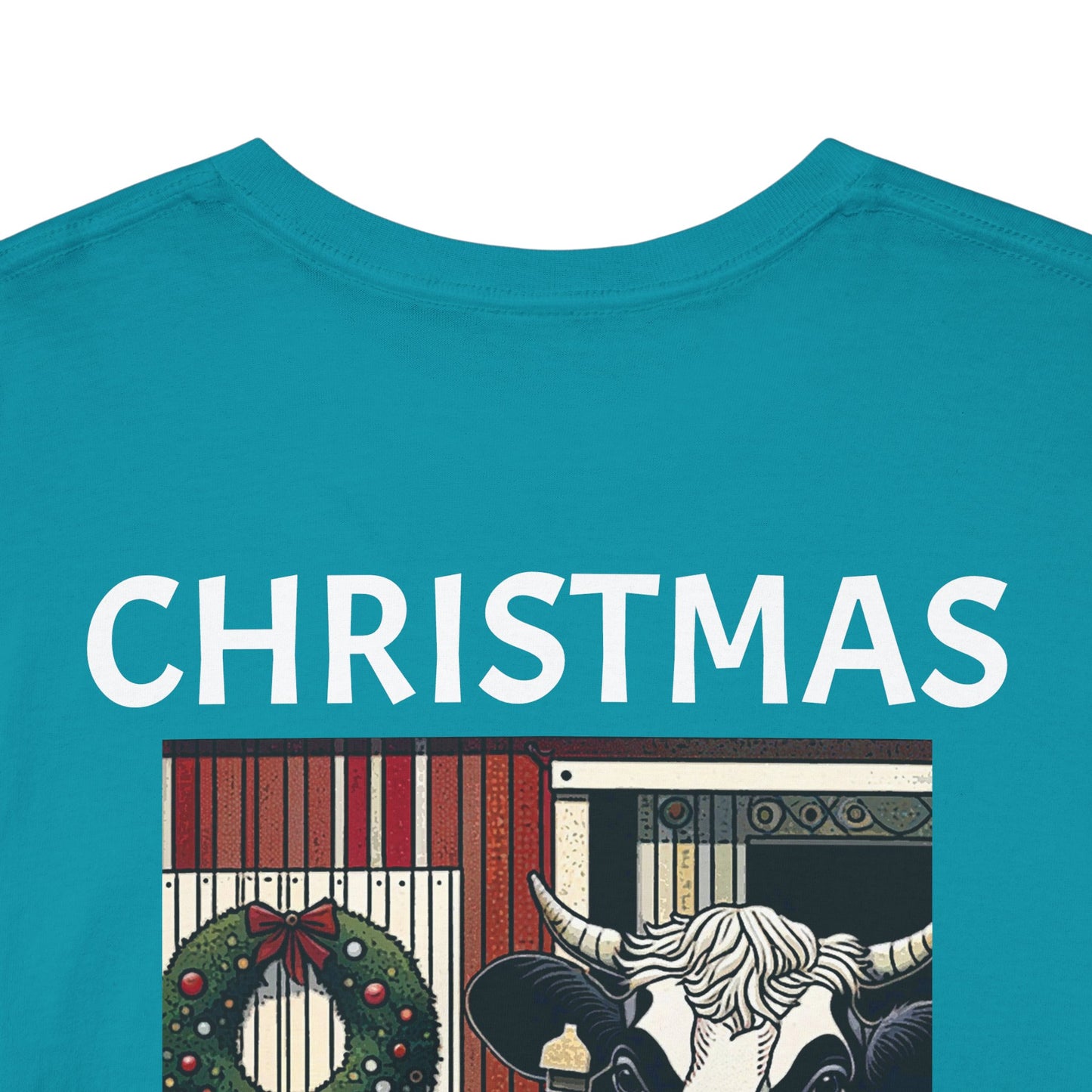 Christmas Mooves Me -Amazing Unisex Heavy Cotton Short Sleeve Tee Shirts!