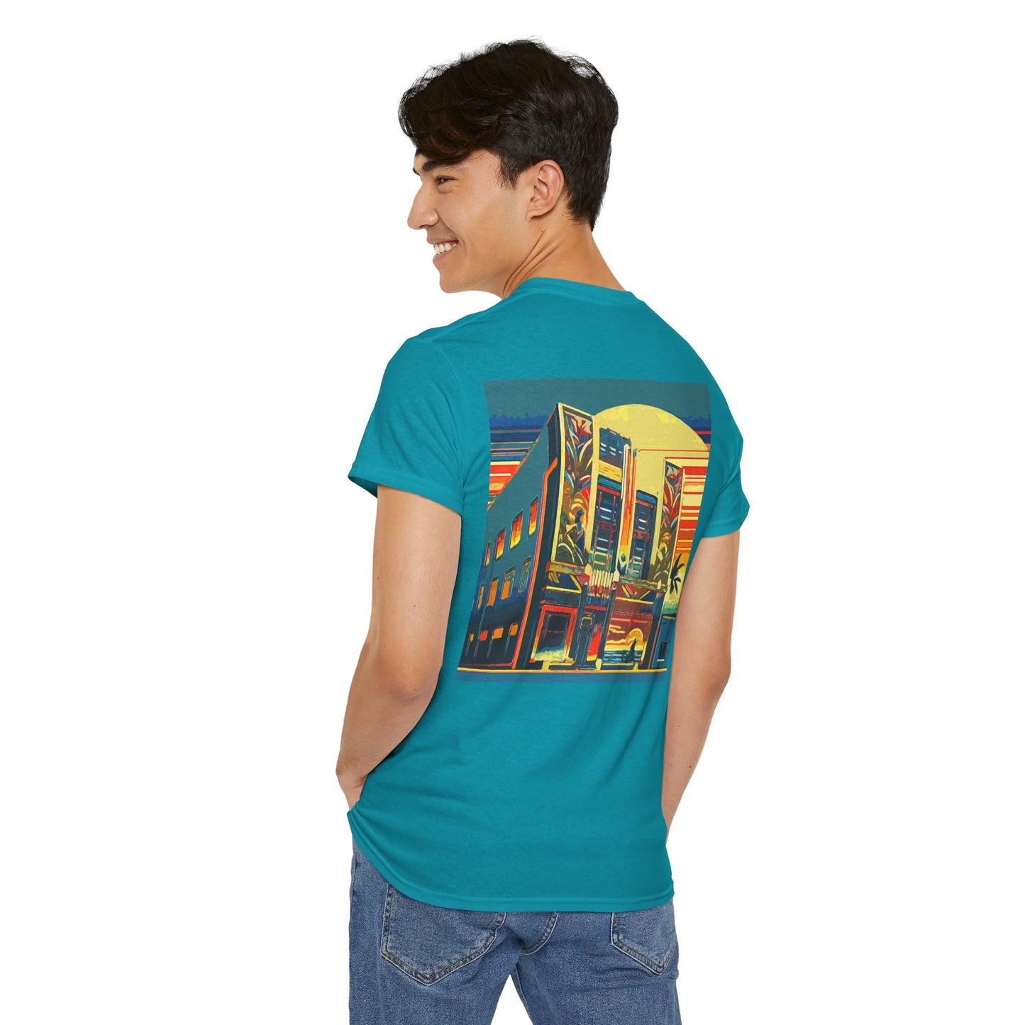 Art Deco Theatre - Amazing Unisex Heavy Cotton Short Sleeve Tee Shirts!