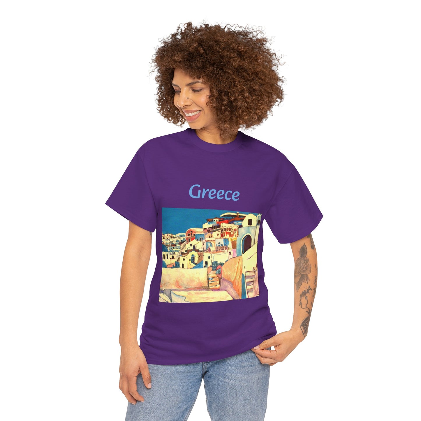Greece - Amazing Unisex Heavy Cotton Short Sleeve Tee Shirts!