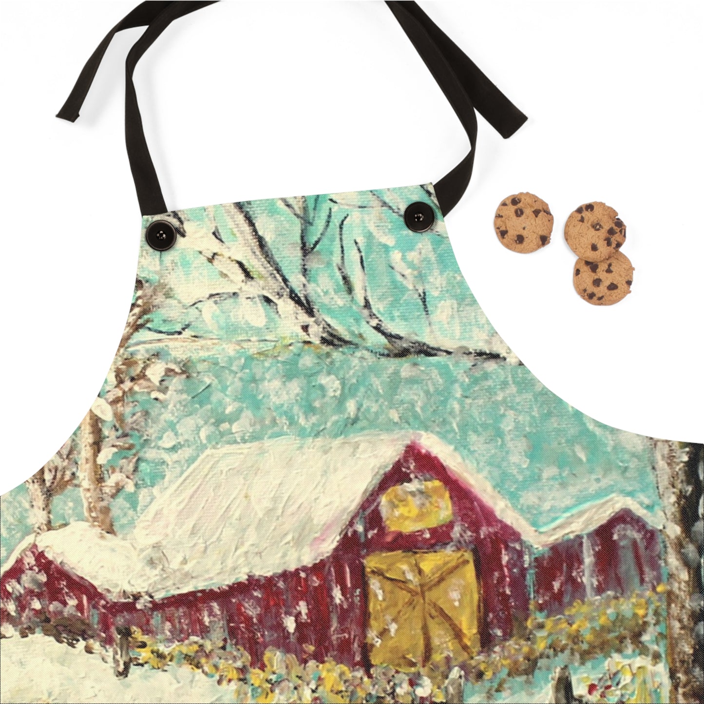 Snowy Christmas Morning Apron