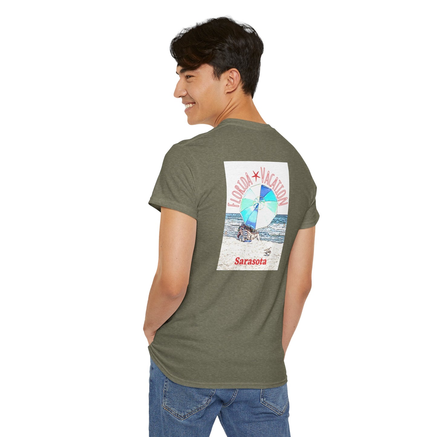 Florida Vacation Sarasota - Amazing Unisex Heavy Cotton Short Sleeve Tee Shirts!