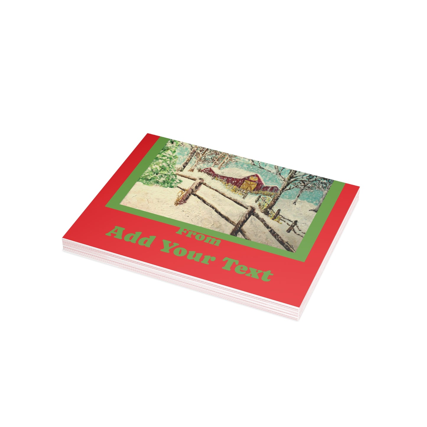 "We Wish You a Merry Christmas" Postcard Bundles (envelopes not included)