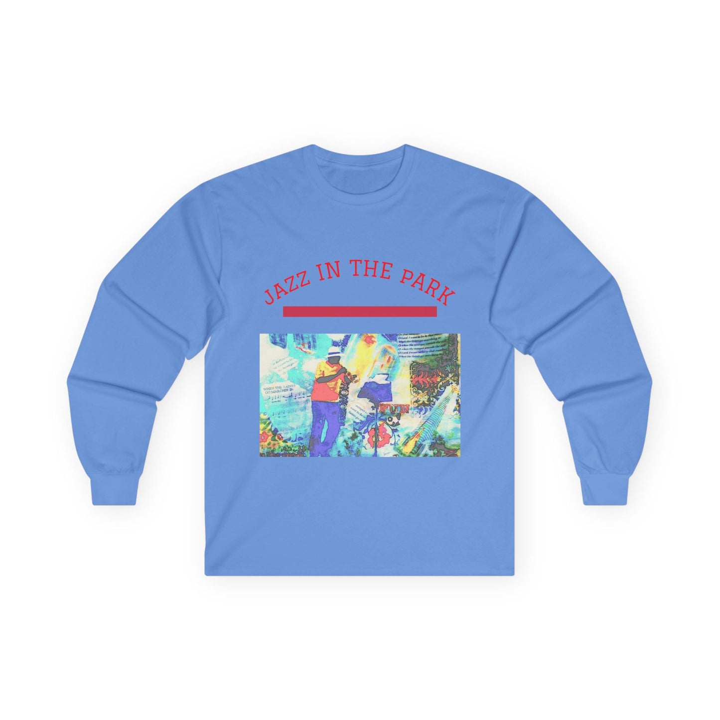 "Jazz in the Park" Long Sleeve Casual Unisex Tee Shirt