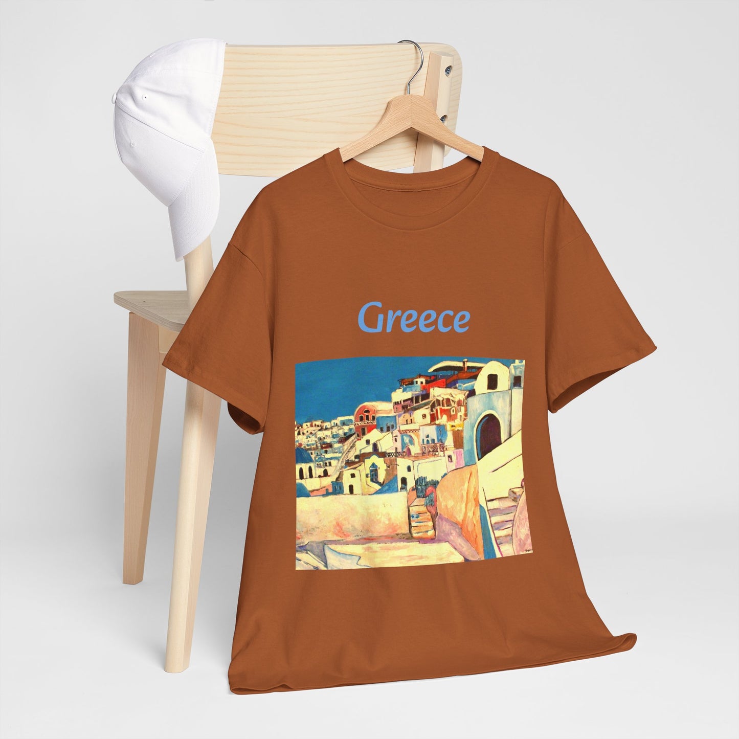 Greece - Amazing Unisex Heavy Cotton Short Sleeve Tee Shirts!
