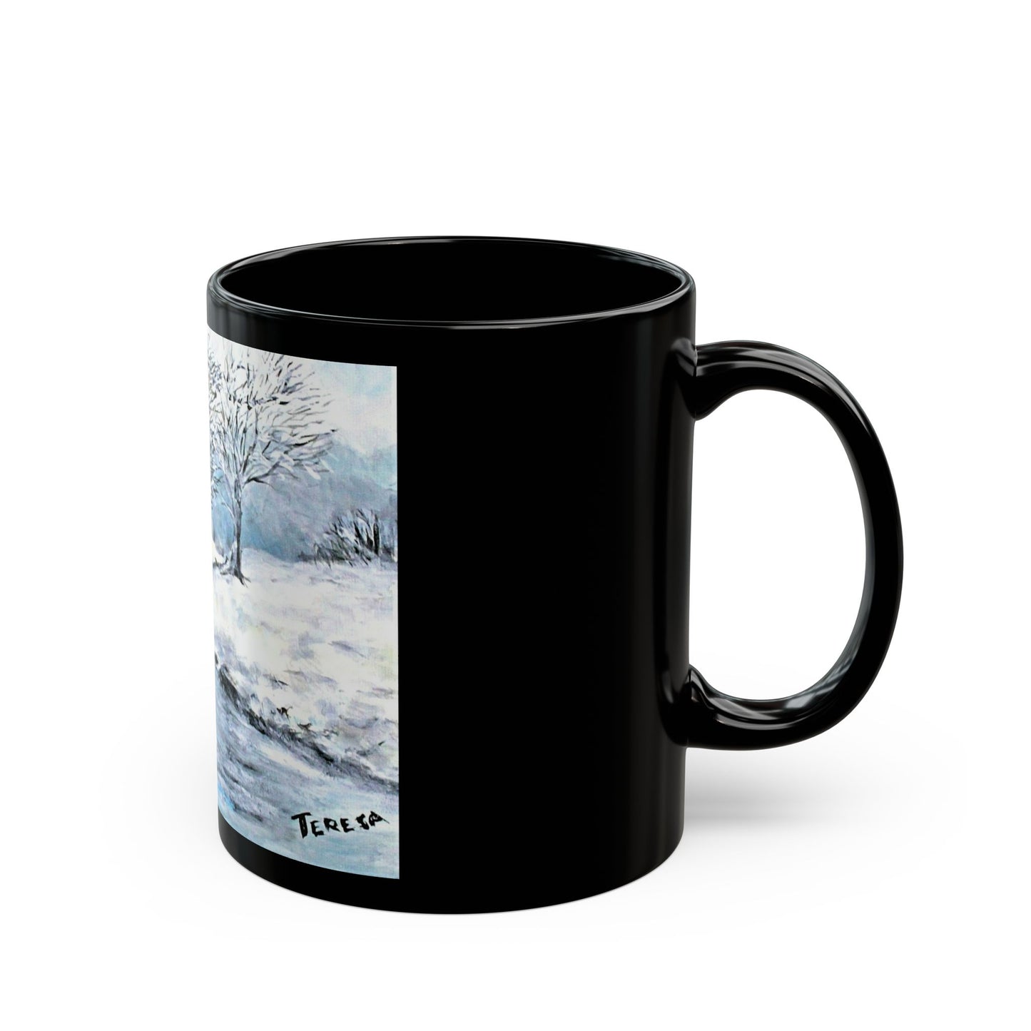 Watson Creek- 11 oz or 15 oz Ceramic Black Mugs