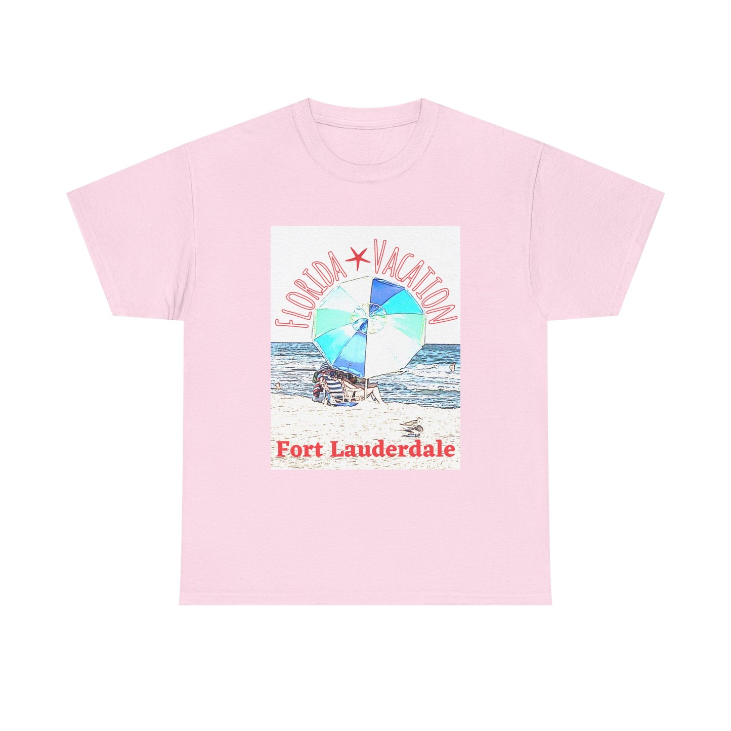 Florida Vacation Fort Lauderdale - Amazing Unisex Heavy Cotton Tee