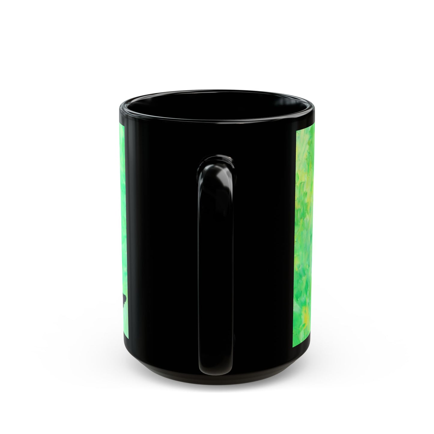 Hoopoe Bird- 11 oz or 15 oz Ceramic Black Mugs