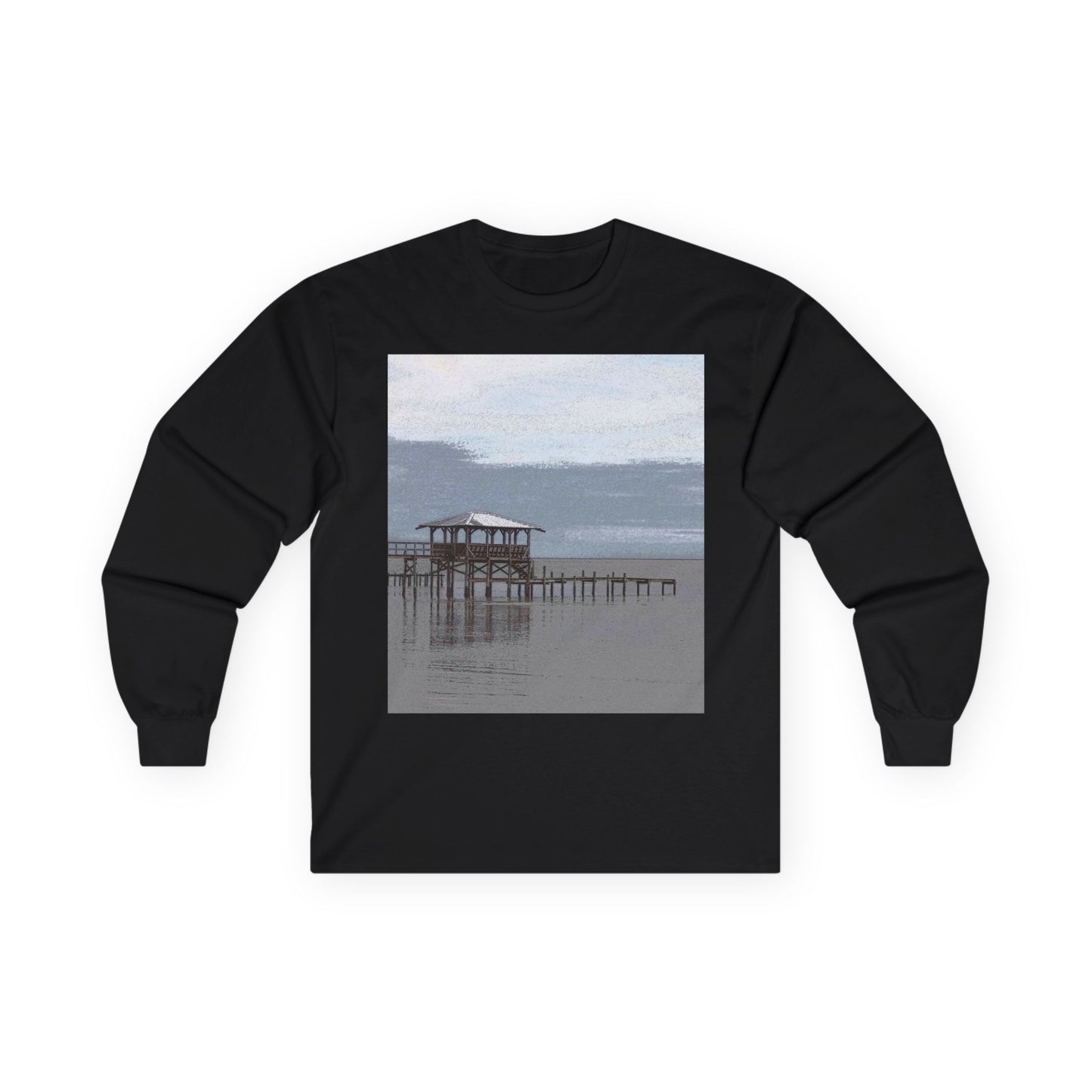 "Peaceful Seas" Long Sleeve Casual Unisex Tee Shirt