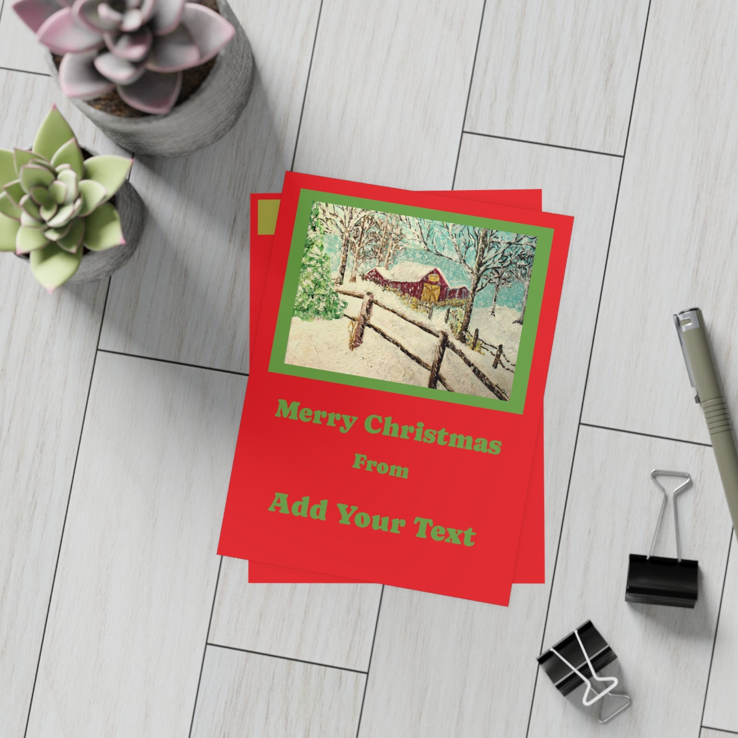 "We Wish You a Merry Christmas" Postcard Bundles (envelopes not included)