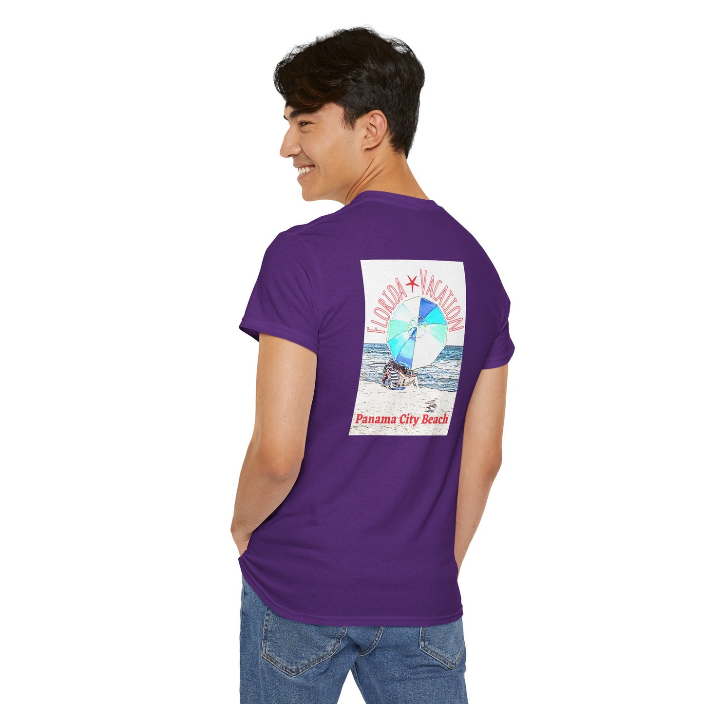 Florida Vacation Panama -Amazing Unisex Heavy Cotton Short Sleeve Tee Shirts!