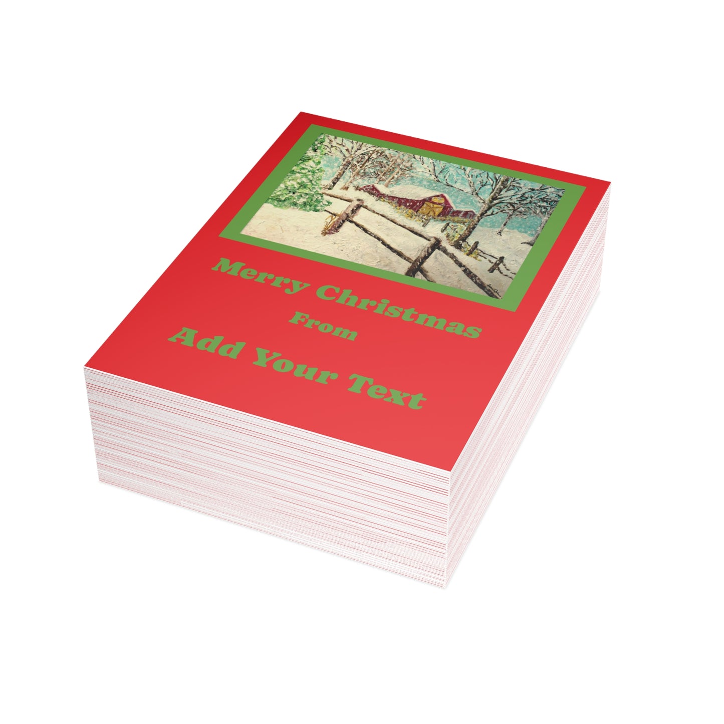 "We Wish You a Merry Christmas" Postcard Bundles (envelopes not included)