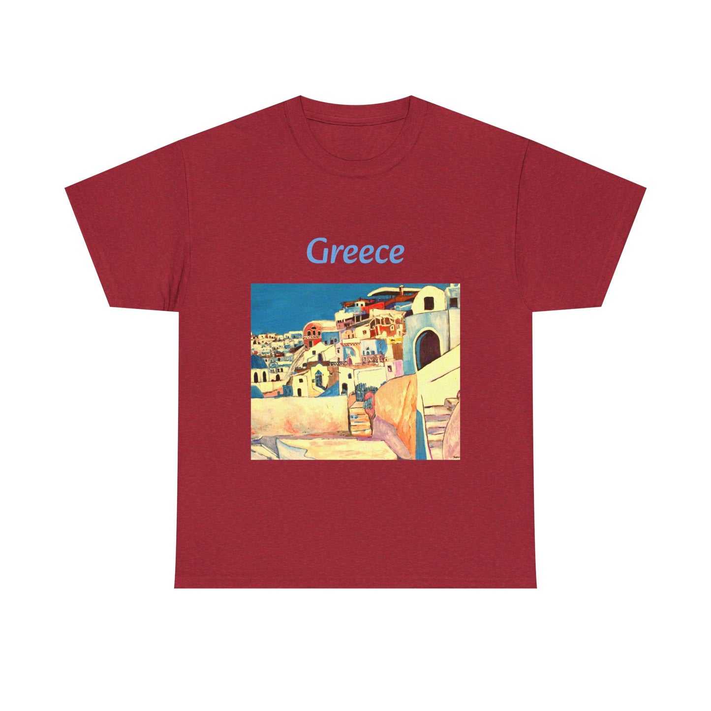 Greece - Amazing Unisex Heavy Cotton Short Sleeve Tee Shirts!