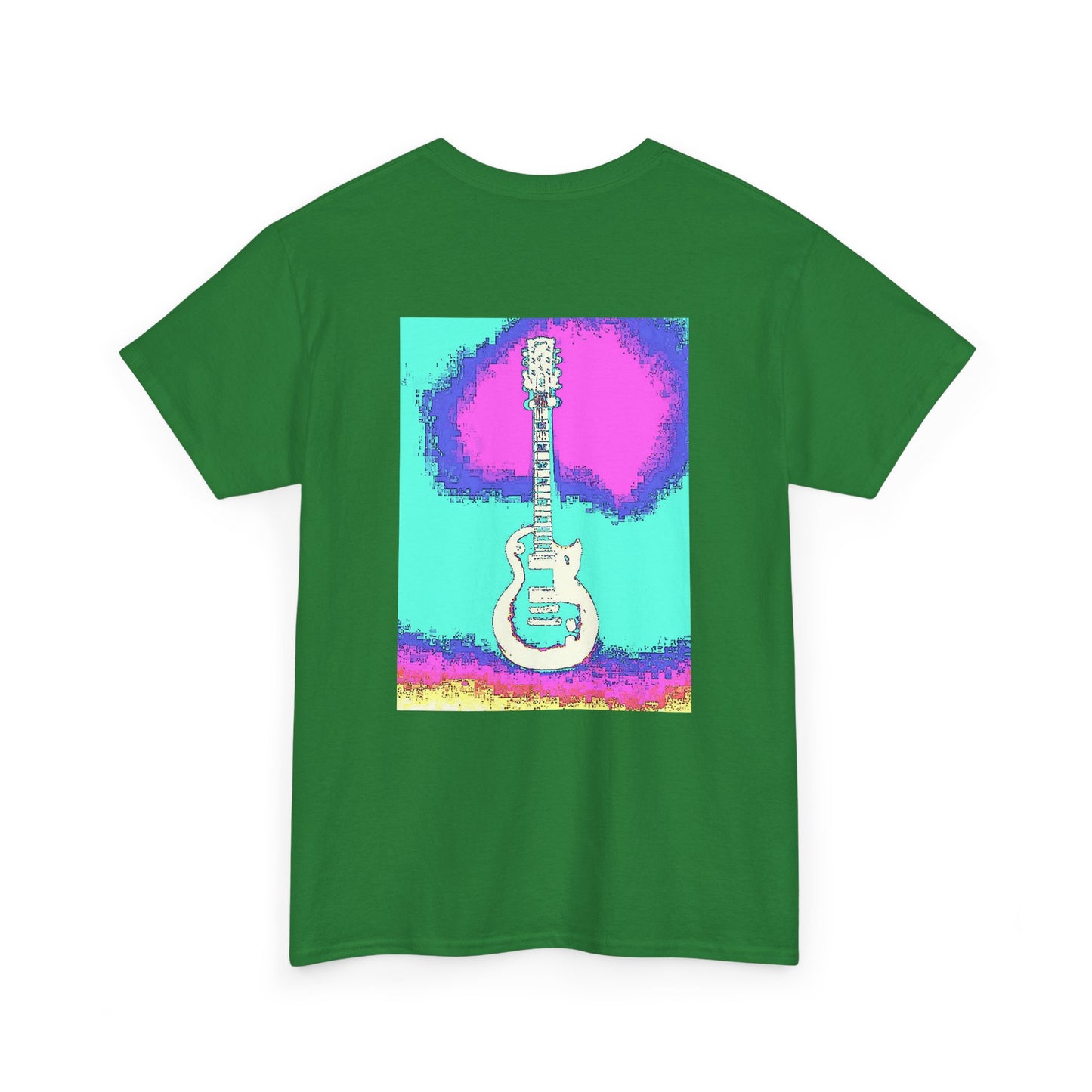 Psychedelic Guitar- Amazing Unisex Heavy Cotton Short Sleeve Tee Shirts!
