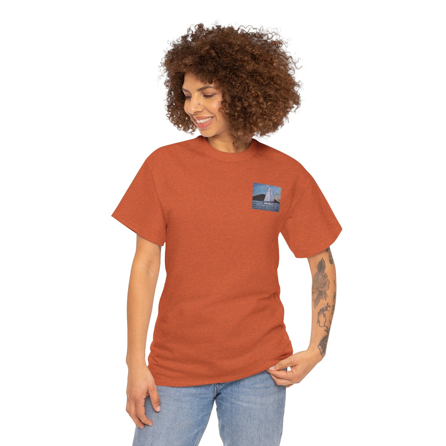 Smoothly Sailing - Amazing Unisex Heavy Cotton Short Sleeve Tee Shirts!