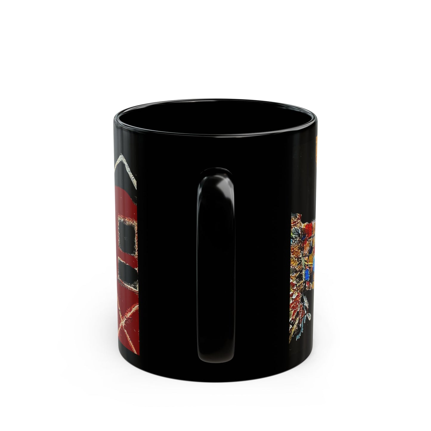 Scary Scarecrow - 11 oz or 15 oz Ceramic Black Mugs