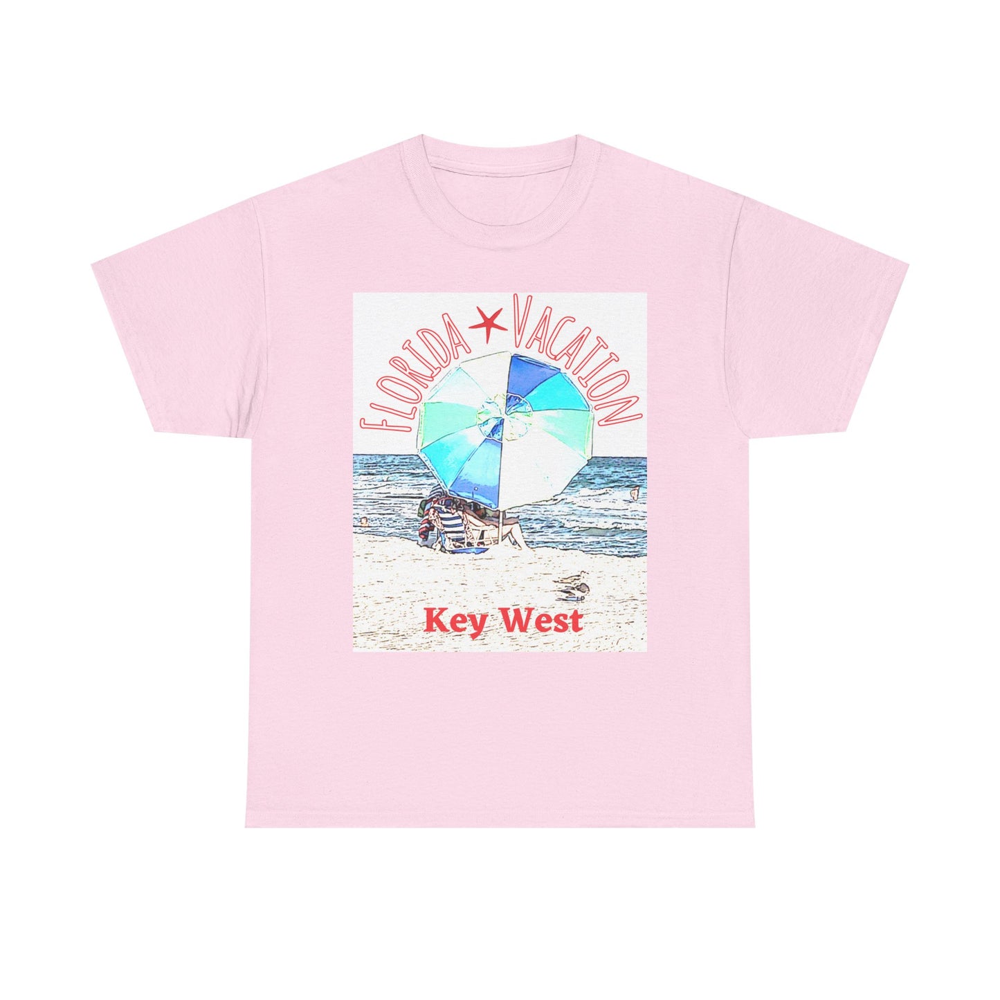 Florida Vacation Key West - Amazing Unisex Heavy Cotton Tee
