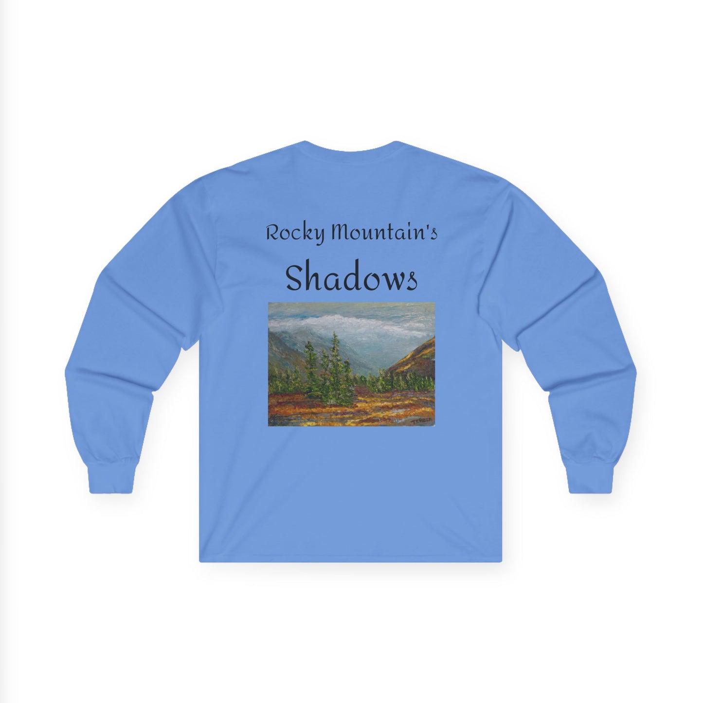 "Rocky Mountain's Shadows" Long Sleeve Casual Unisex Tee Shirt