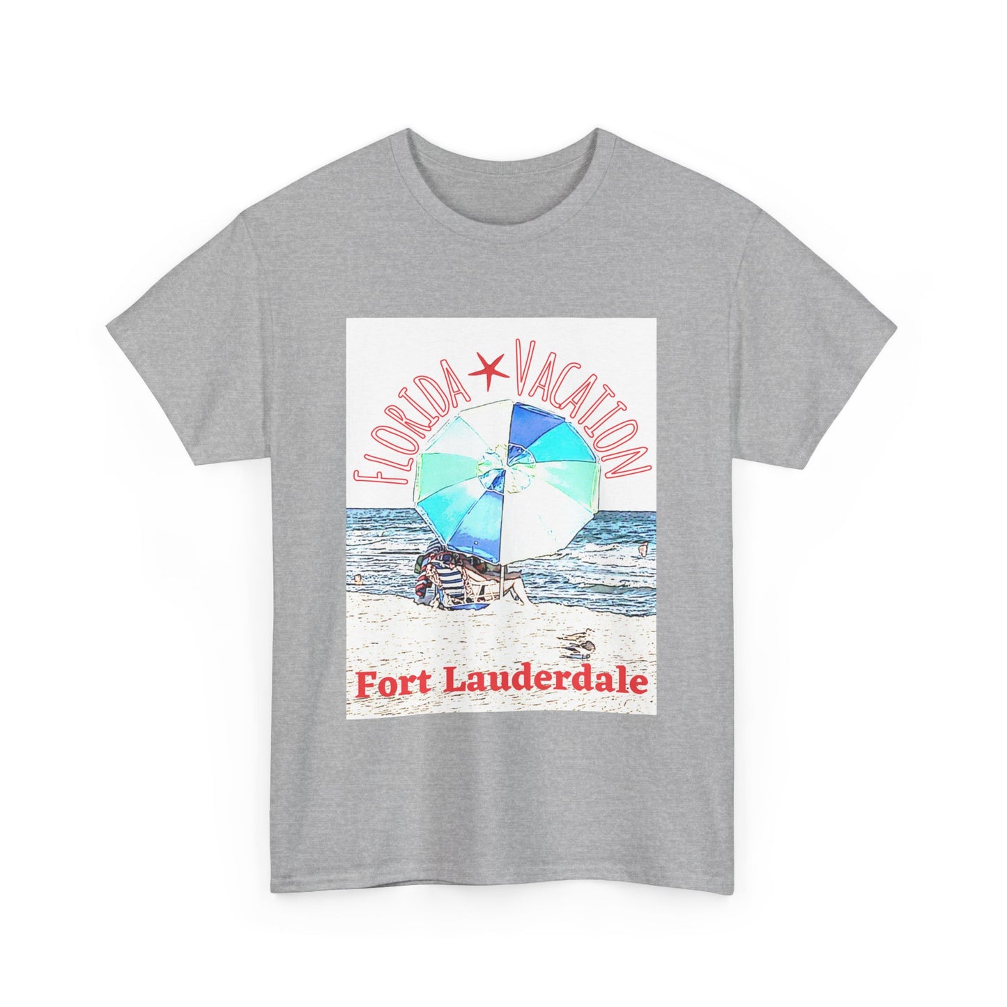Florida Vacation Fort Lauderdale - Amazing Unisex Heavy Cotton Tee