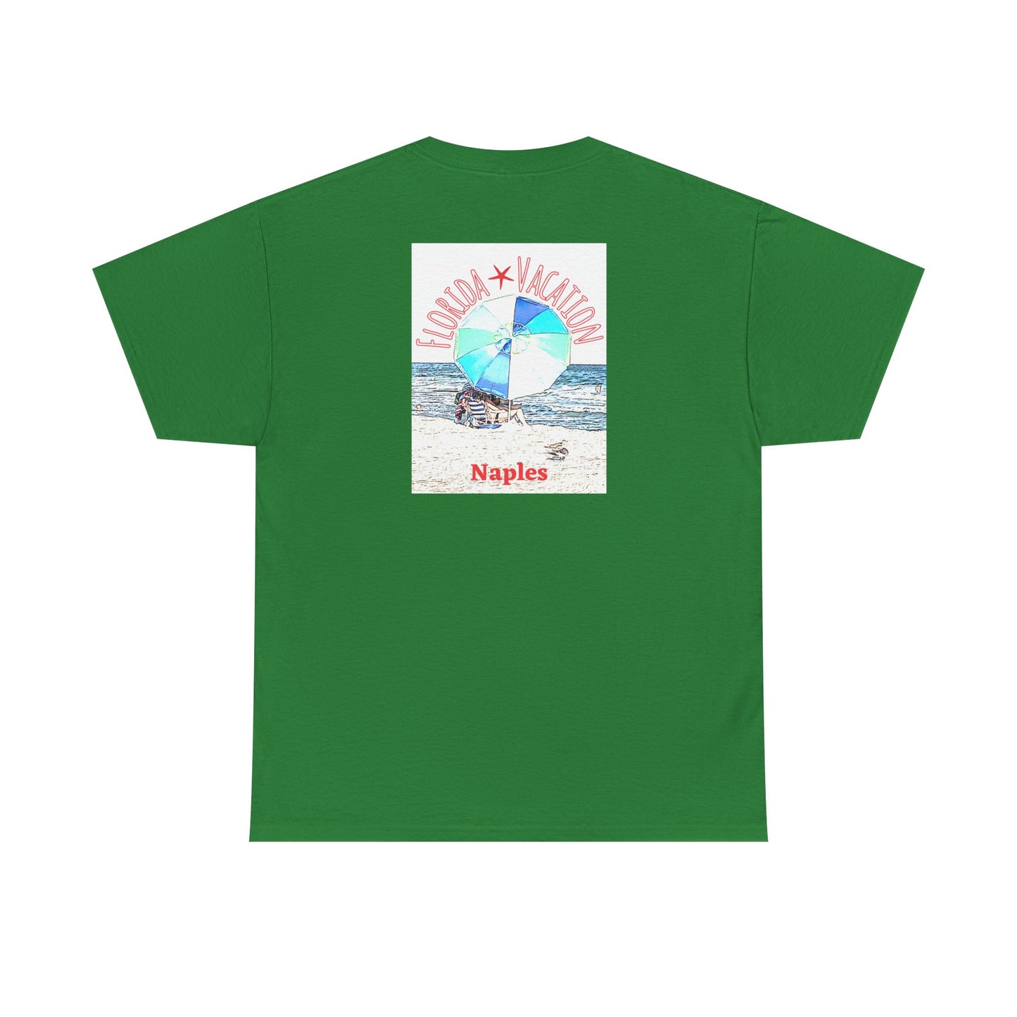 Florida Vacation Naples -Amazing Unisex Heavy Cotton Short Sleeve Tee Shirts!