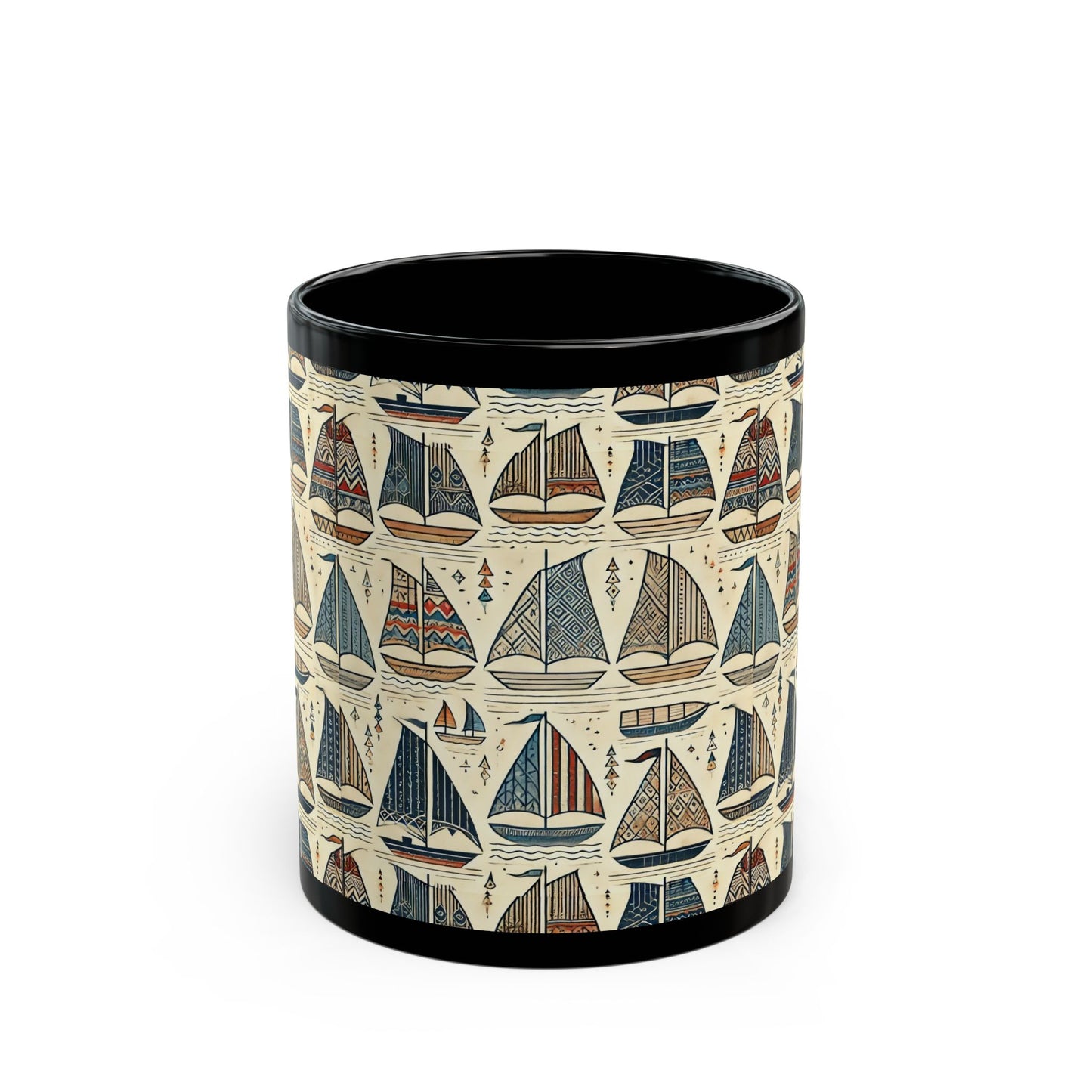 Sail Away Today- 11 oz or 15 oz Ceramic Black Mugs