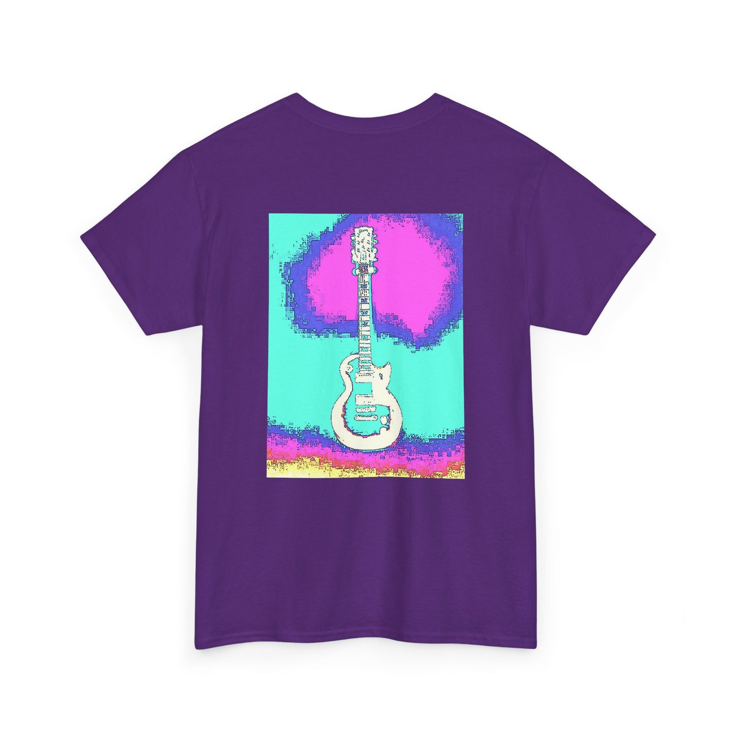 Psychedelic Guitar- Amazing Unisex Heavy Cotton Short Sleeve Tee Shirts!
