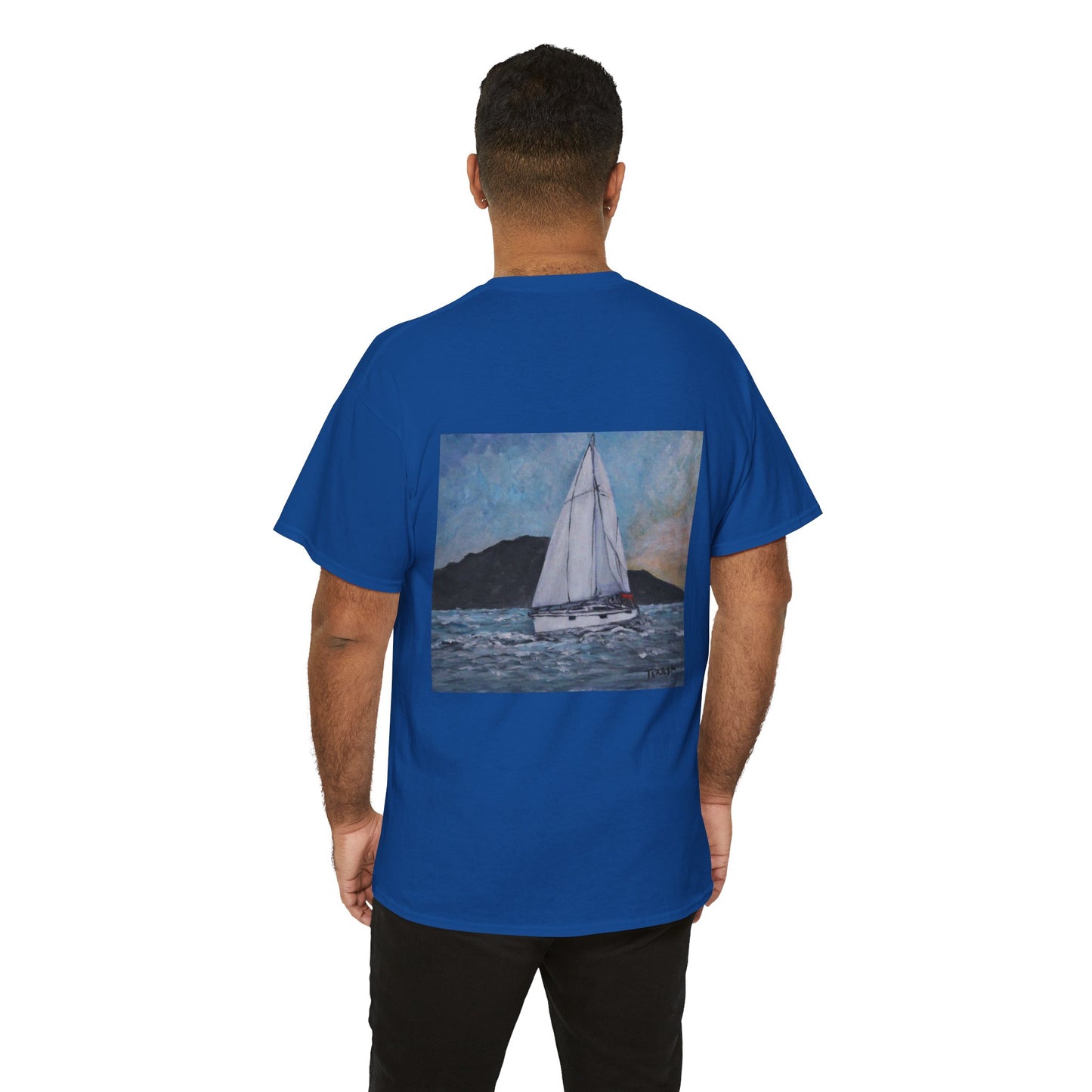 Smoothly Sailing - Amazing Unisex Heavy Cotton Short Sleeve Tee Shirts!