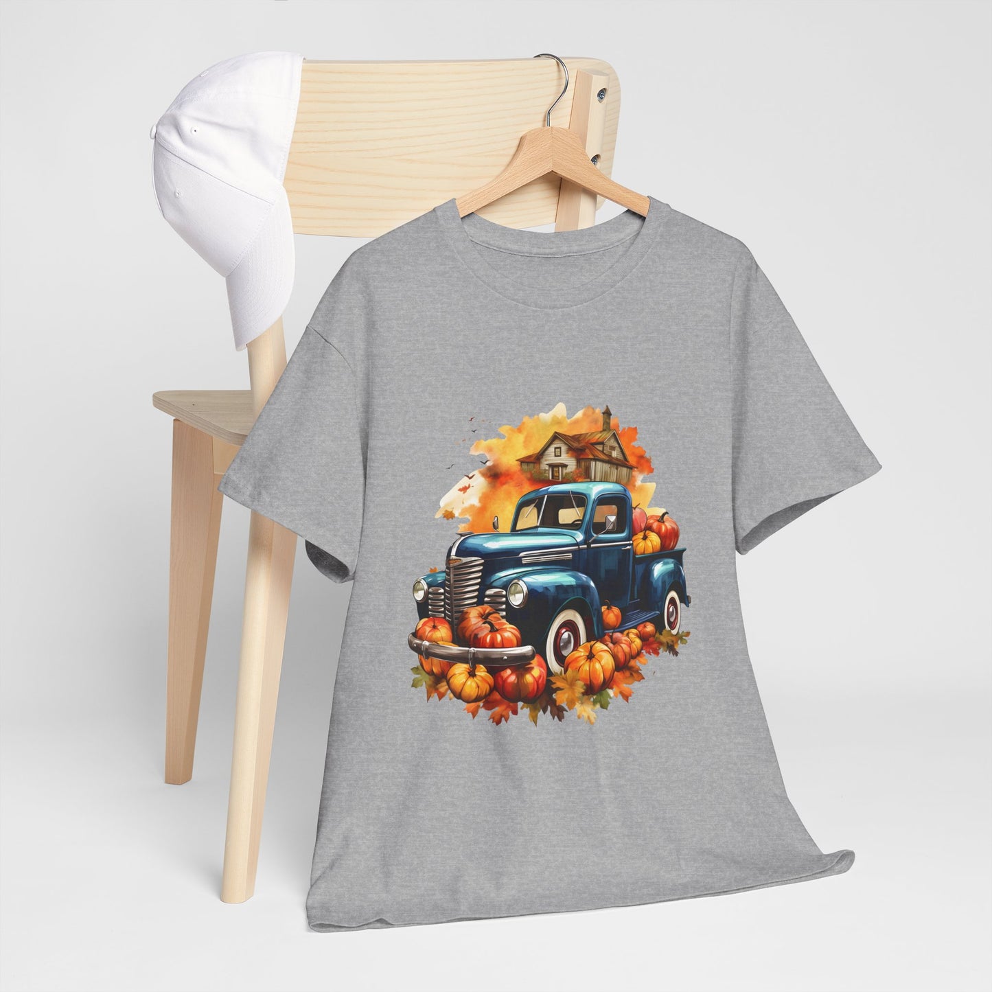 Fall Truck -Amazing Unisex Heavy Cotton Short Sleeve Tee Shirts!