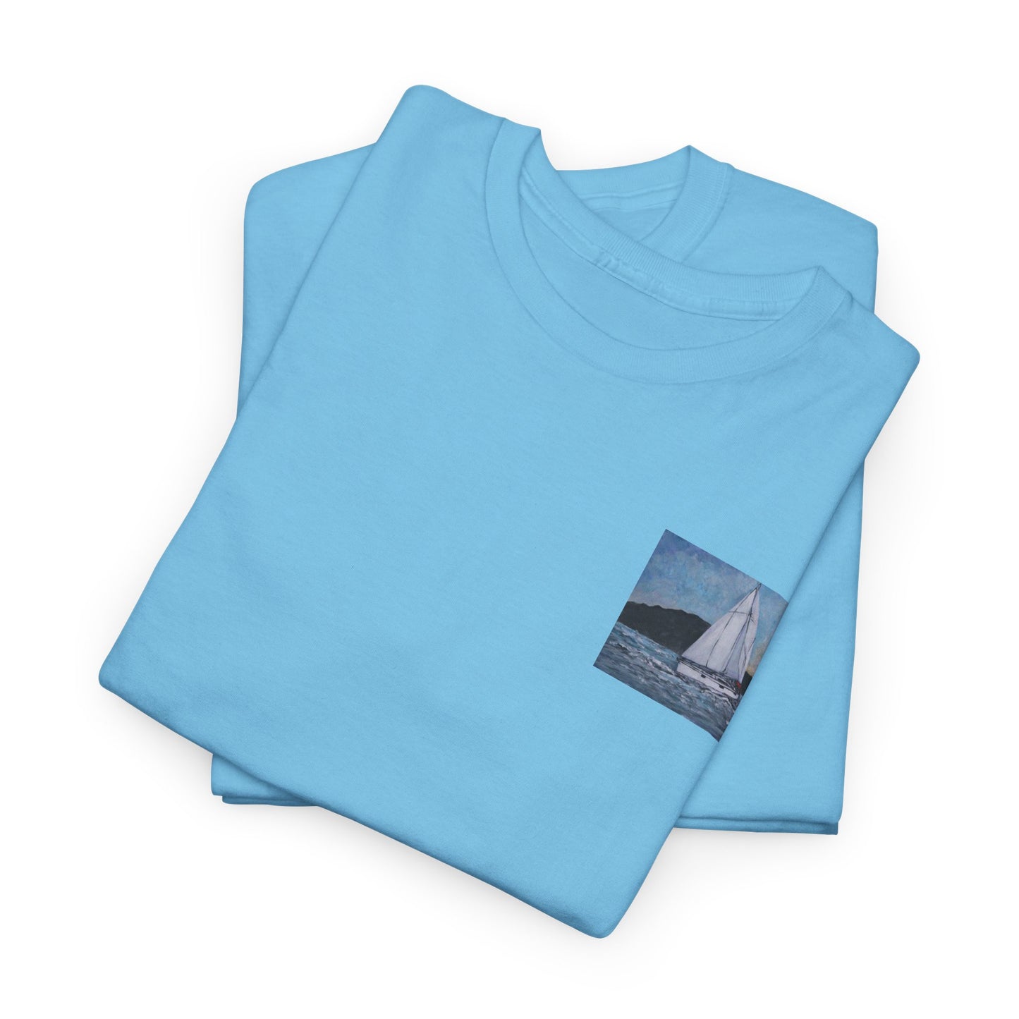 Smoothly Sailing - Amazing Unisex Heavy Cotton Short Sleeve Tee Shirts!