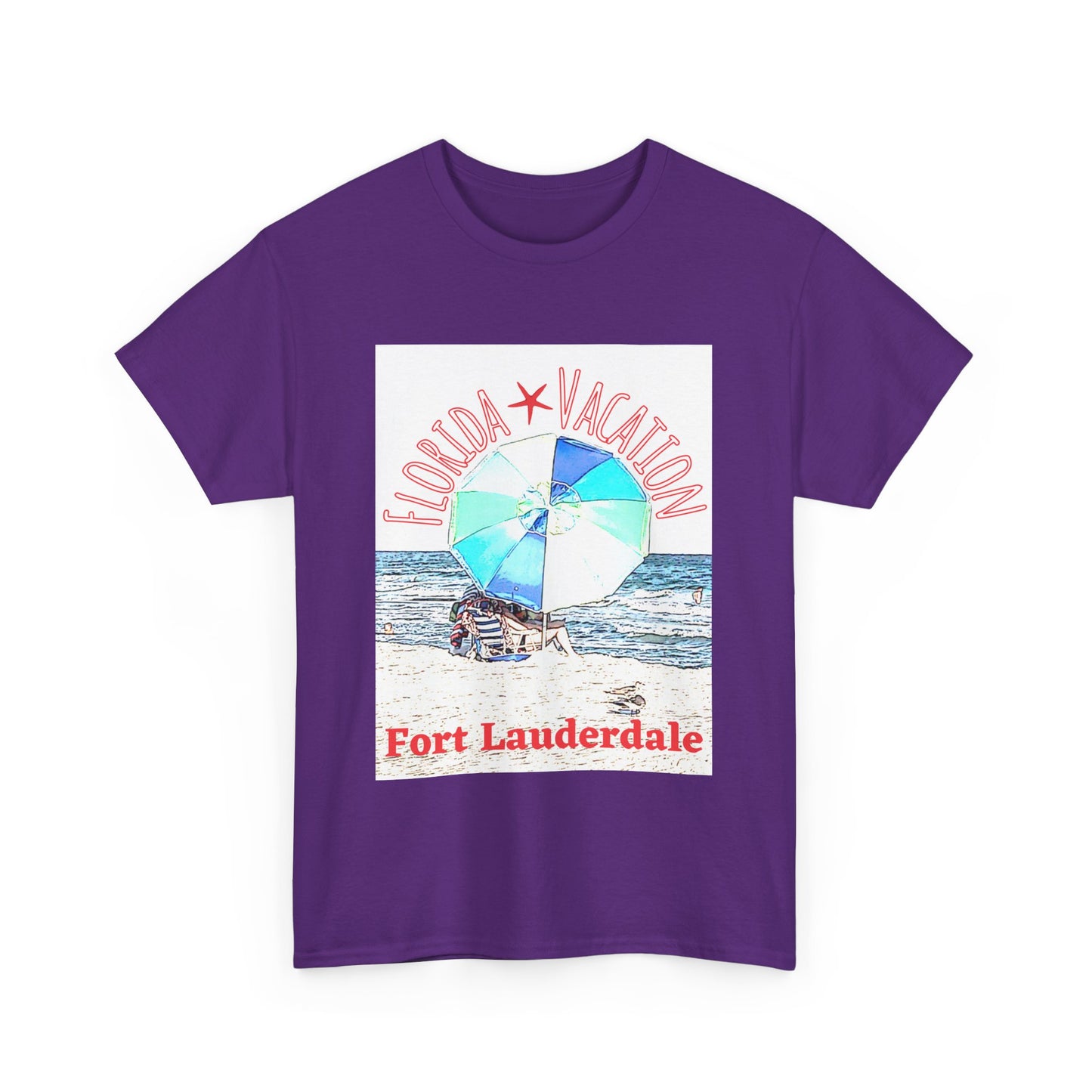 Florida Vacation Fort Lauderdale - Amazing Unisex Heavy Cotton Tee