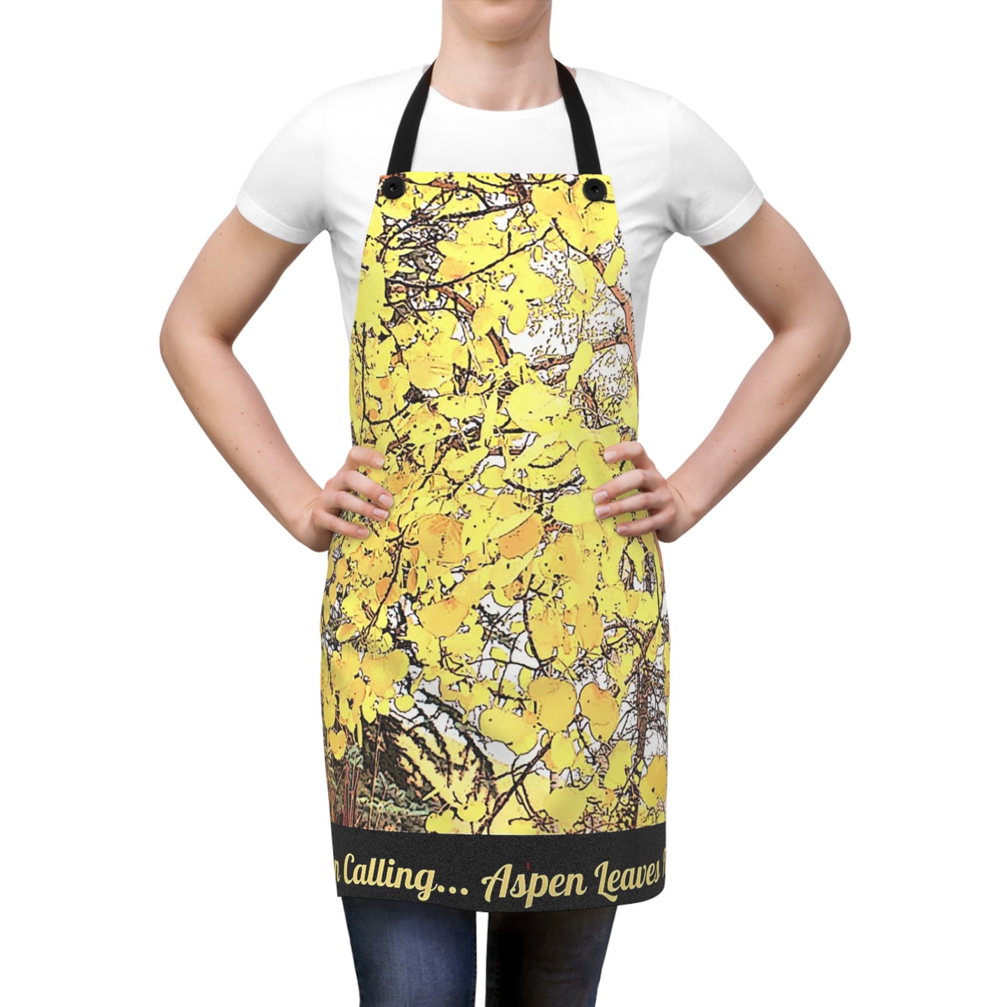 Autumn Calling...Aspen Leaves Falling - Apron