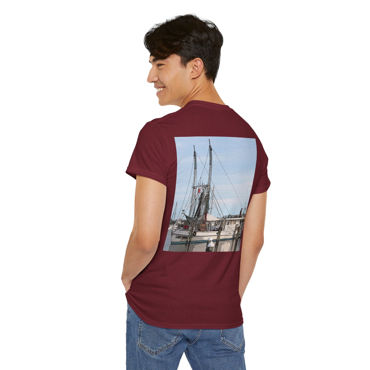 Shrimp Boat- Amazing Unisex Heavy Cotton Short Sleeve Tee Shirts!