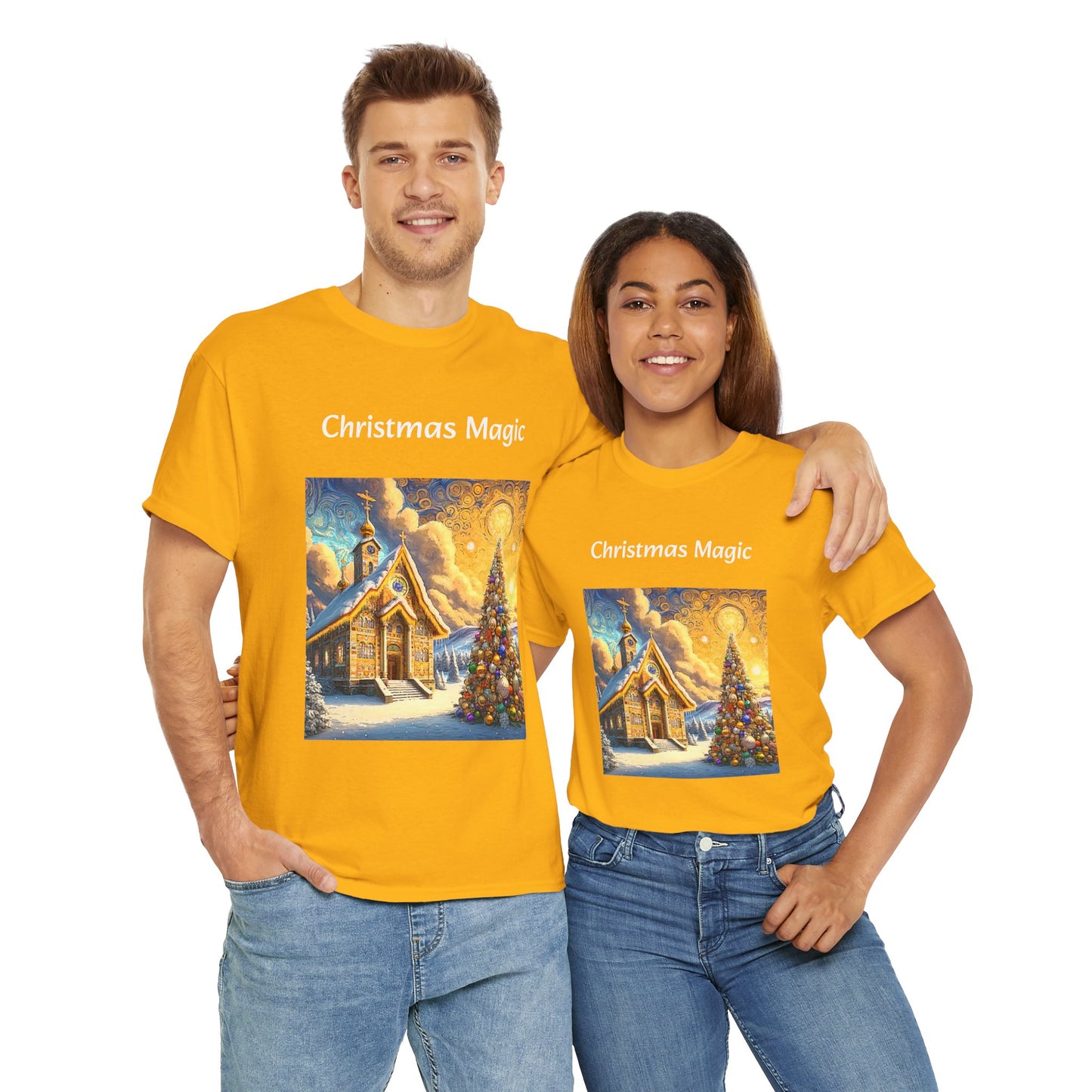 Magic Christmas Amazing Unisex Heavy Cotton Short Sleeve Tee Shirts!