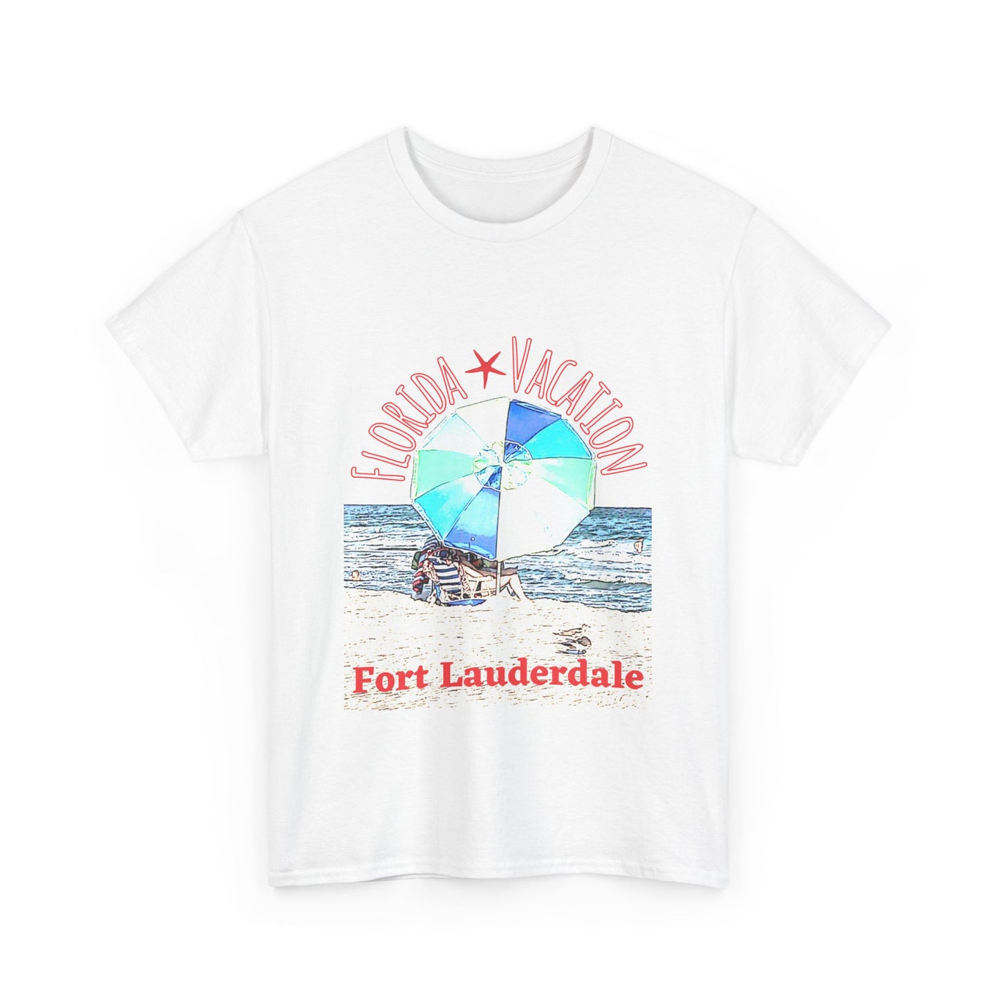 Florida Vacation Fort Lauderdale - Amazing Unisex Heavy Cotton Tee