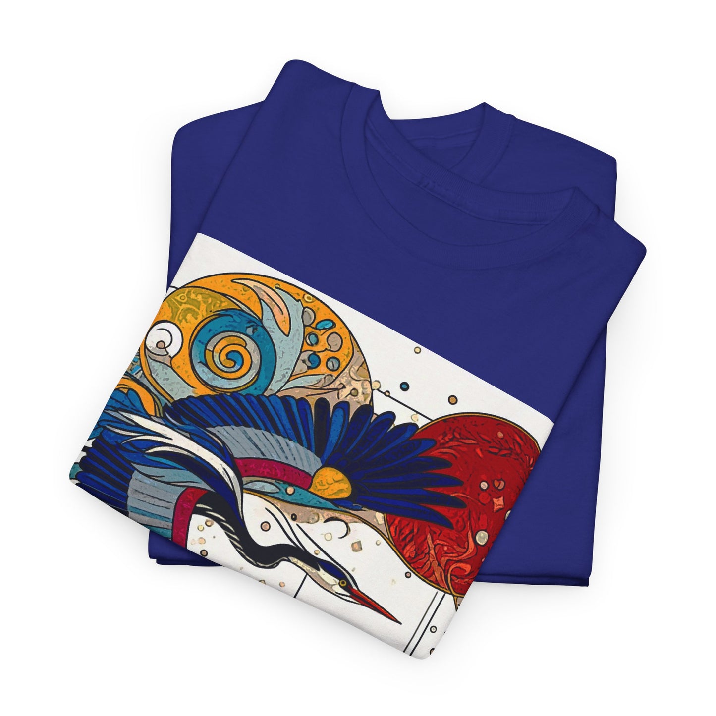 Blue Heron - Amazing Unisex Heavy Cotton Short Sleeve Tee Shirts!
