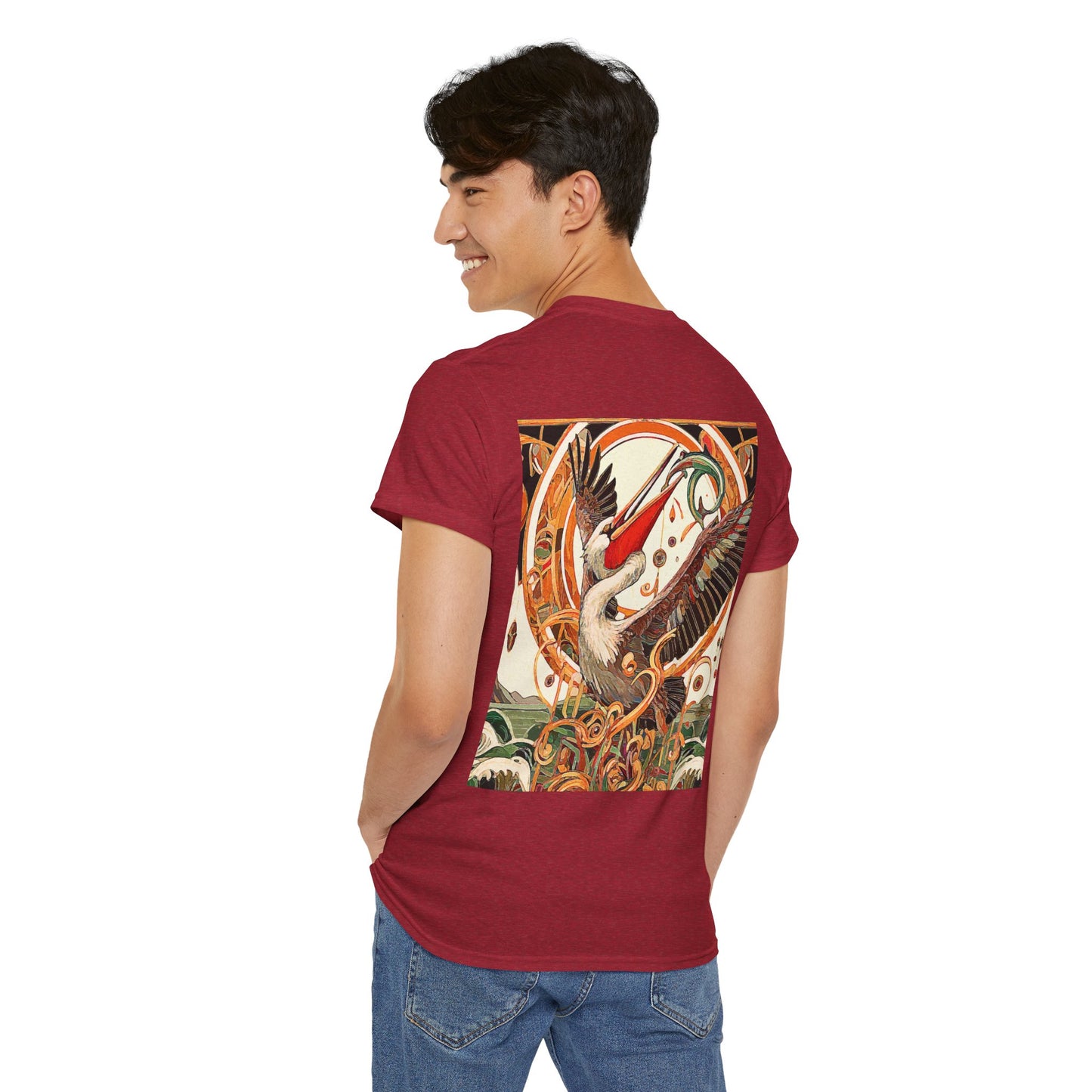 Magnificent Bird - Amazing Unisex Heavy Cotton Short Sleeve Tee Shirts!