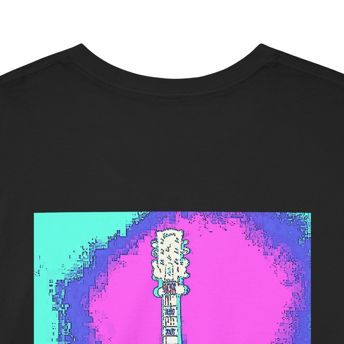 Psychedelic Guitar- Amazing Unisex Heavy Cotton Short Sleeve Tee Shirts!