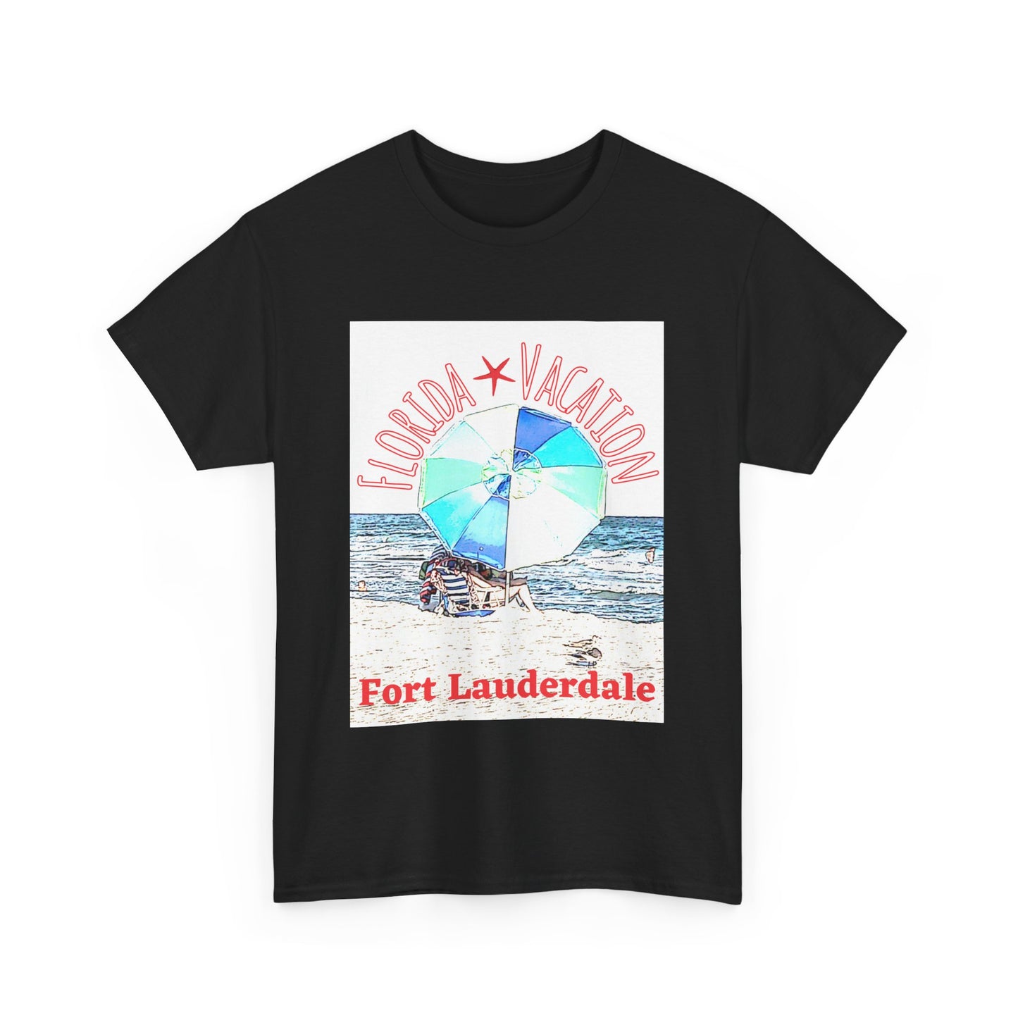 Florida Vacation Fort Lauderdale - Amazing Unisex Heavy Cotton Tee