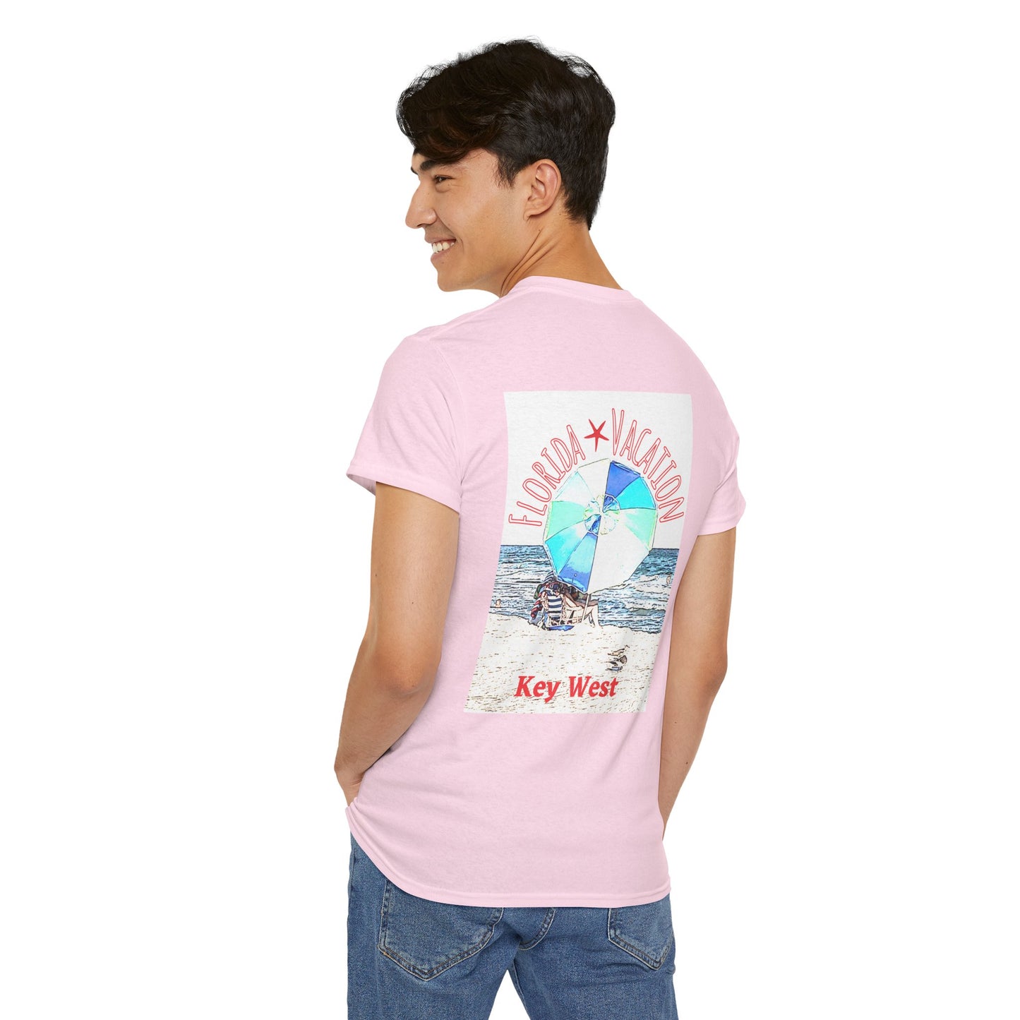 Florida Vacation Key West - Amazing Unisex Heavy Cotton Short Sleeve Tee Shirts!