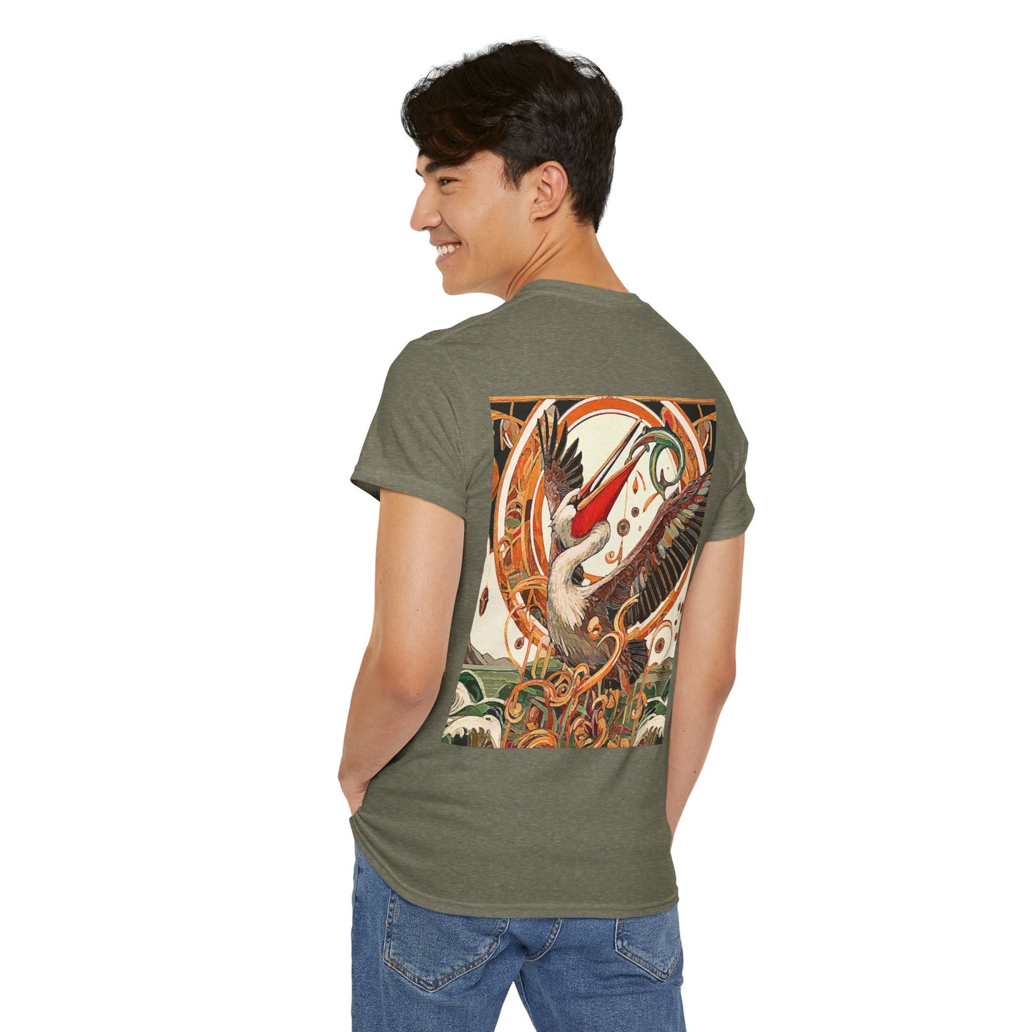 Magnificent Bird - Amazing Unisex Heavy Cotton Short Sleeve Tee Shirts!