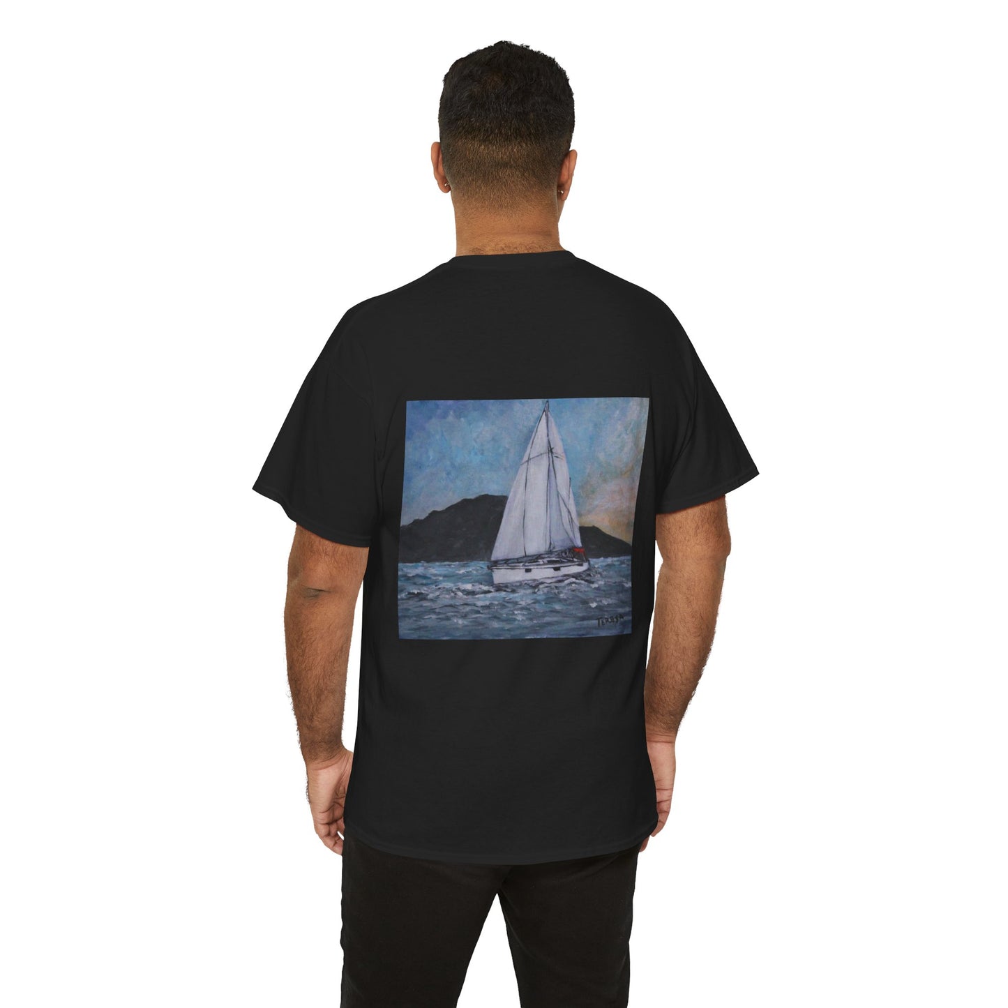 Smoothly Sailing - Amazing Unisex Heavy Cotton Short Sleeve Tee Shirts!