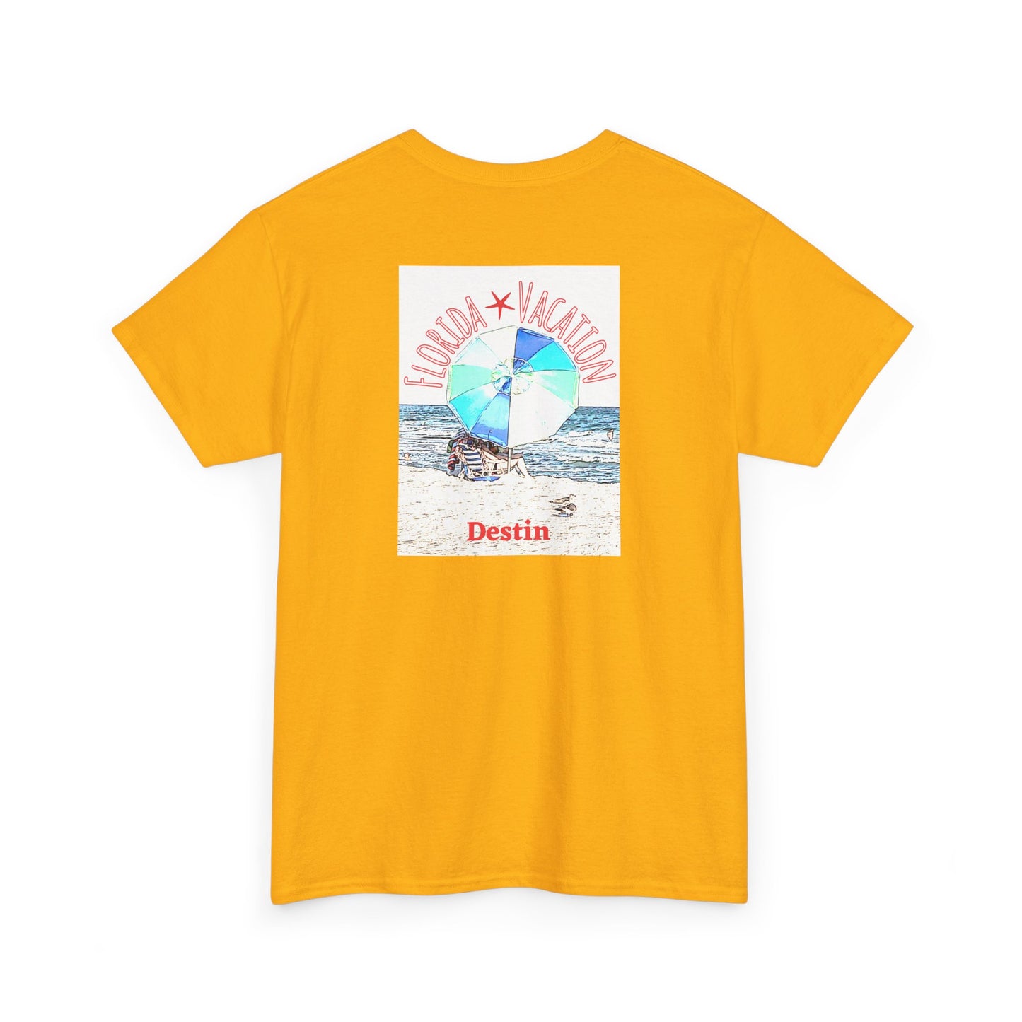 Florida Vacation Destin - Amazing Unisex Heavy Cotton Short Sleeve Tee Shirts!