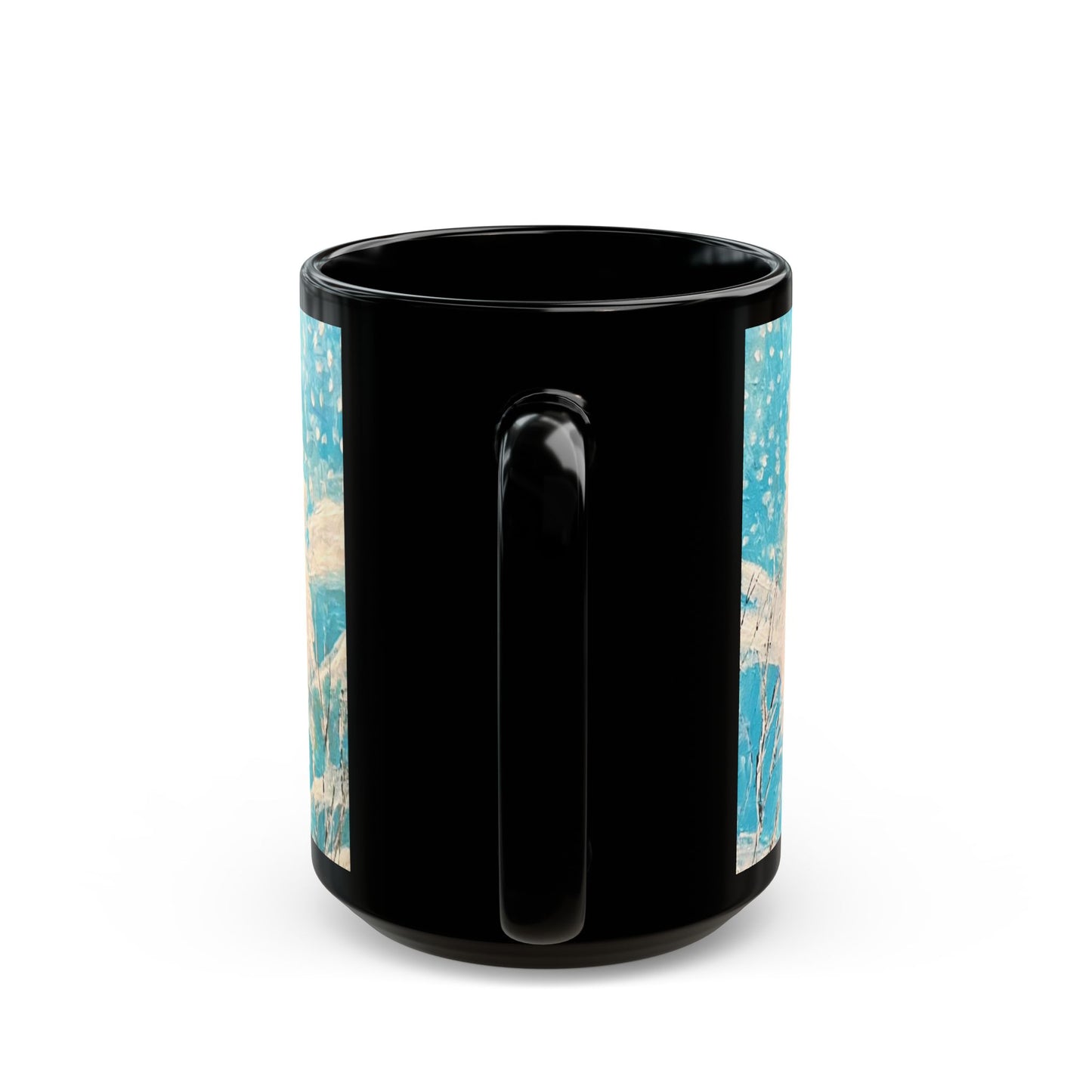 The Queen of Winter - 11 oz or 15 oz Ceramic Black Mugs