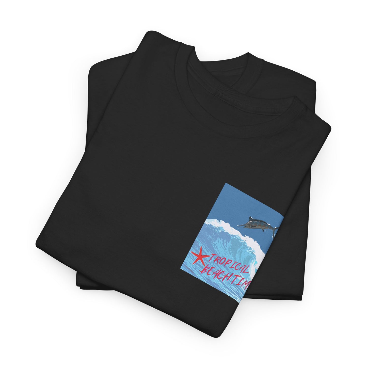 Tropical Beach Time - Amazing Unisex Heavy Cotton Tee
